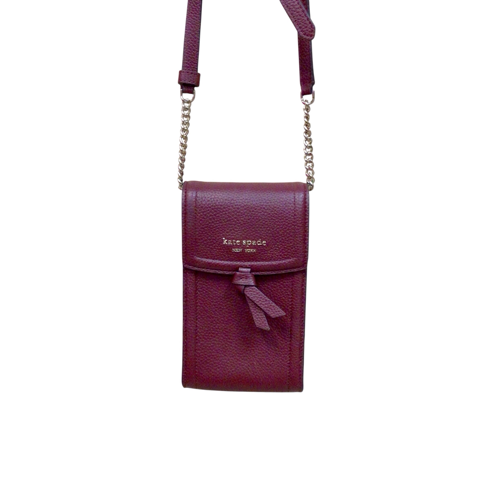 Kate Spade Red "Knott North & South" Phone Crossbody Bag
