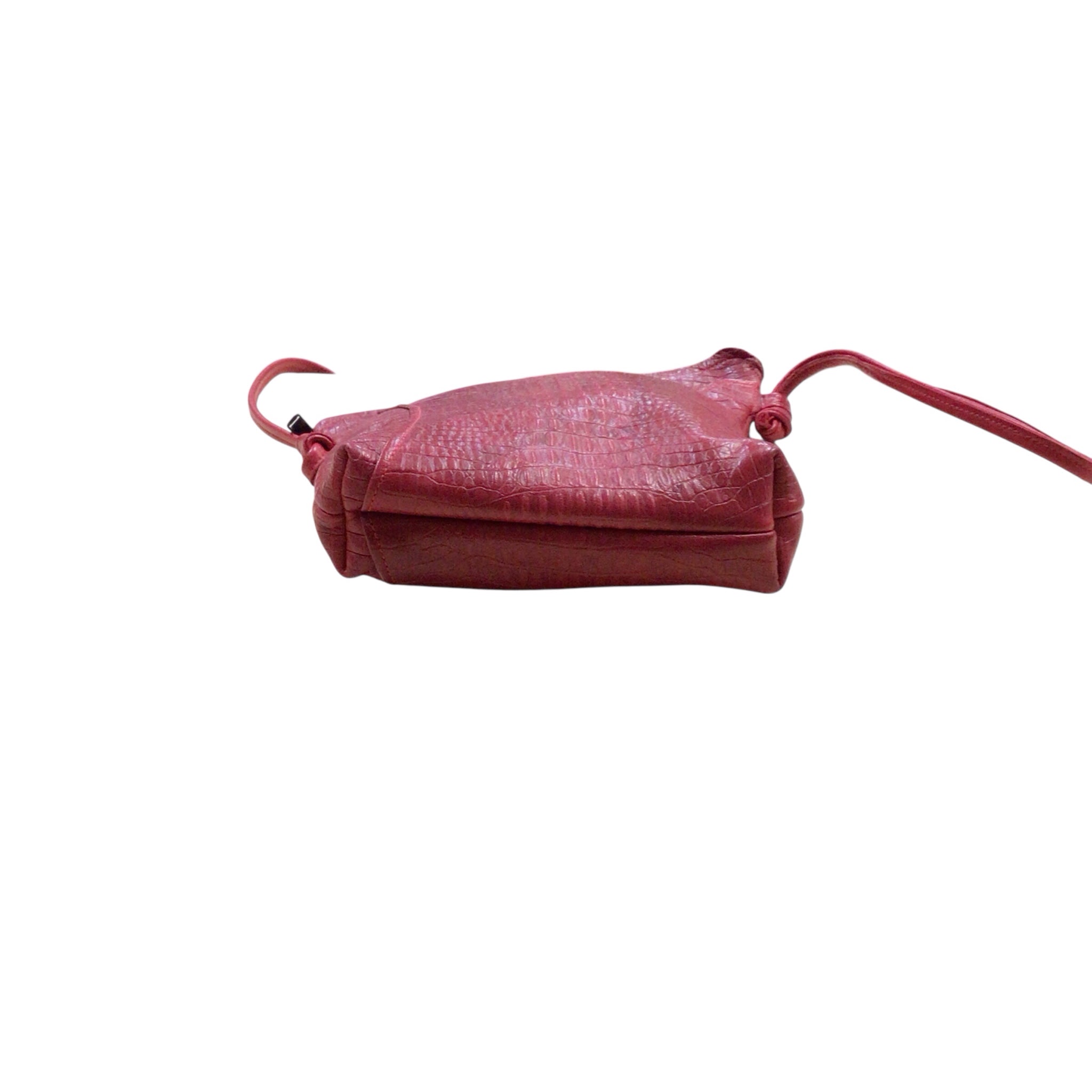 Thomas Leathers Red Leather Crossbody Bag