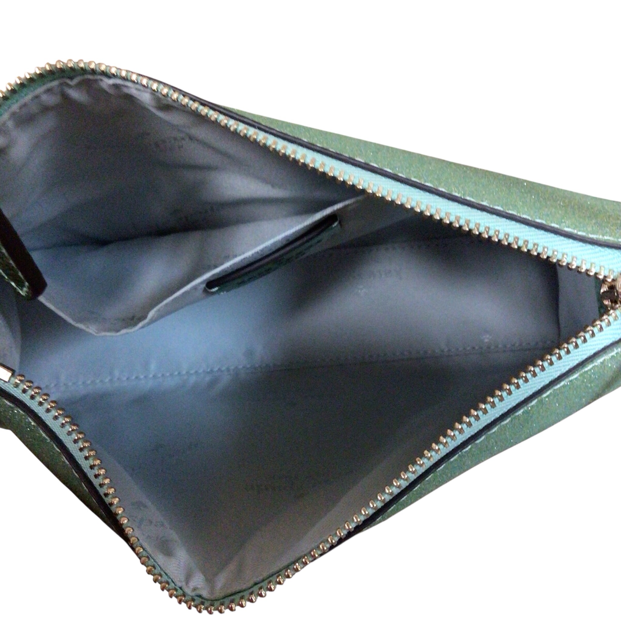 Kate Spade "Kenzie" Green Glitter Mini Crossbody Bag