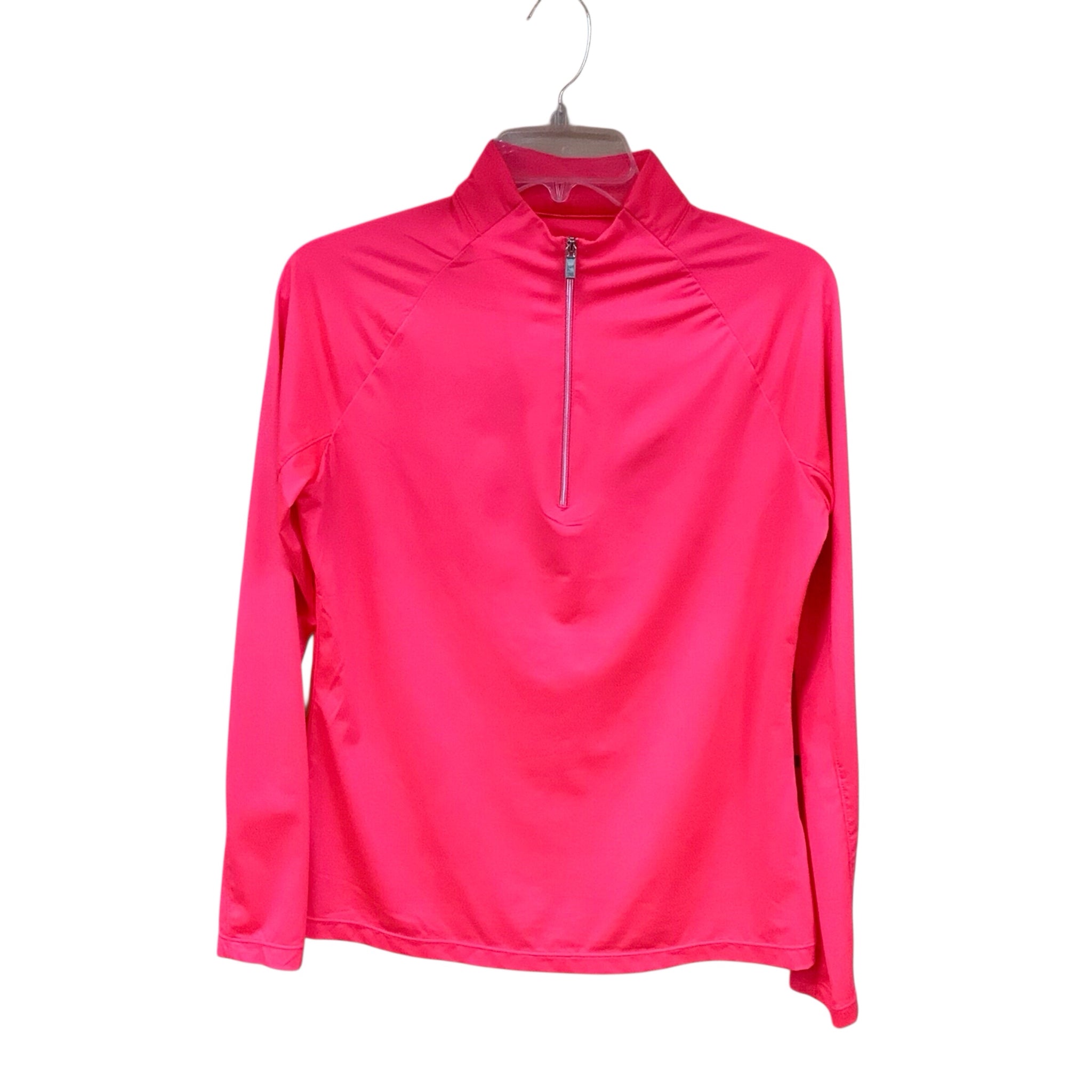 Tail Hot Pink Long Sleeve Zip Up Top Size Small