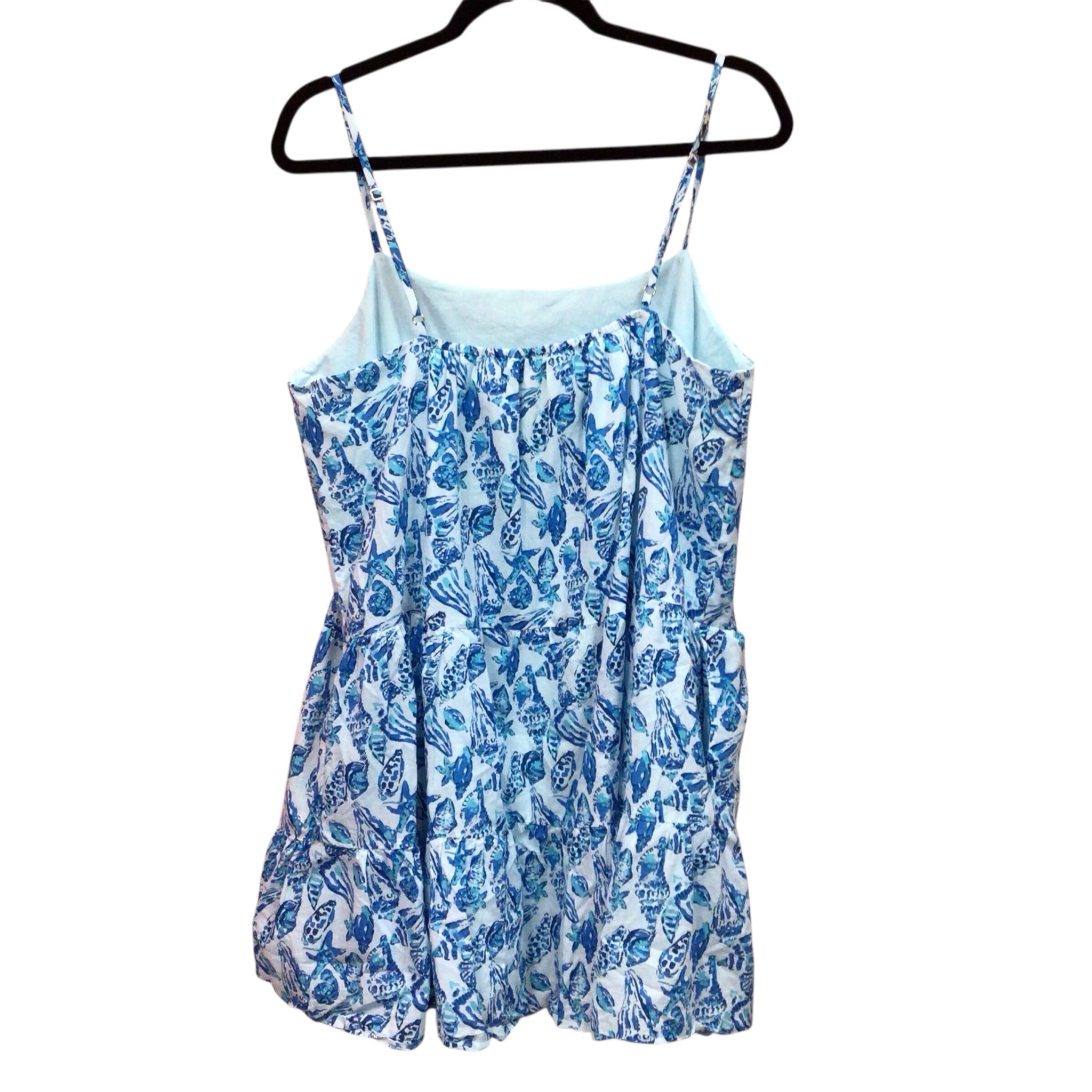 Lilly Pulitzer Blue Alessia Sleeveless Dress Size XL