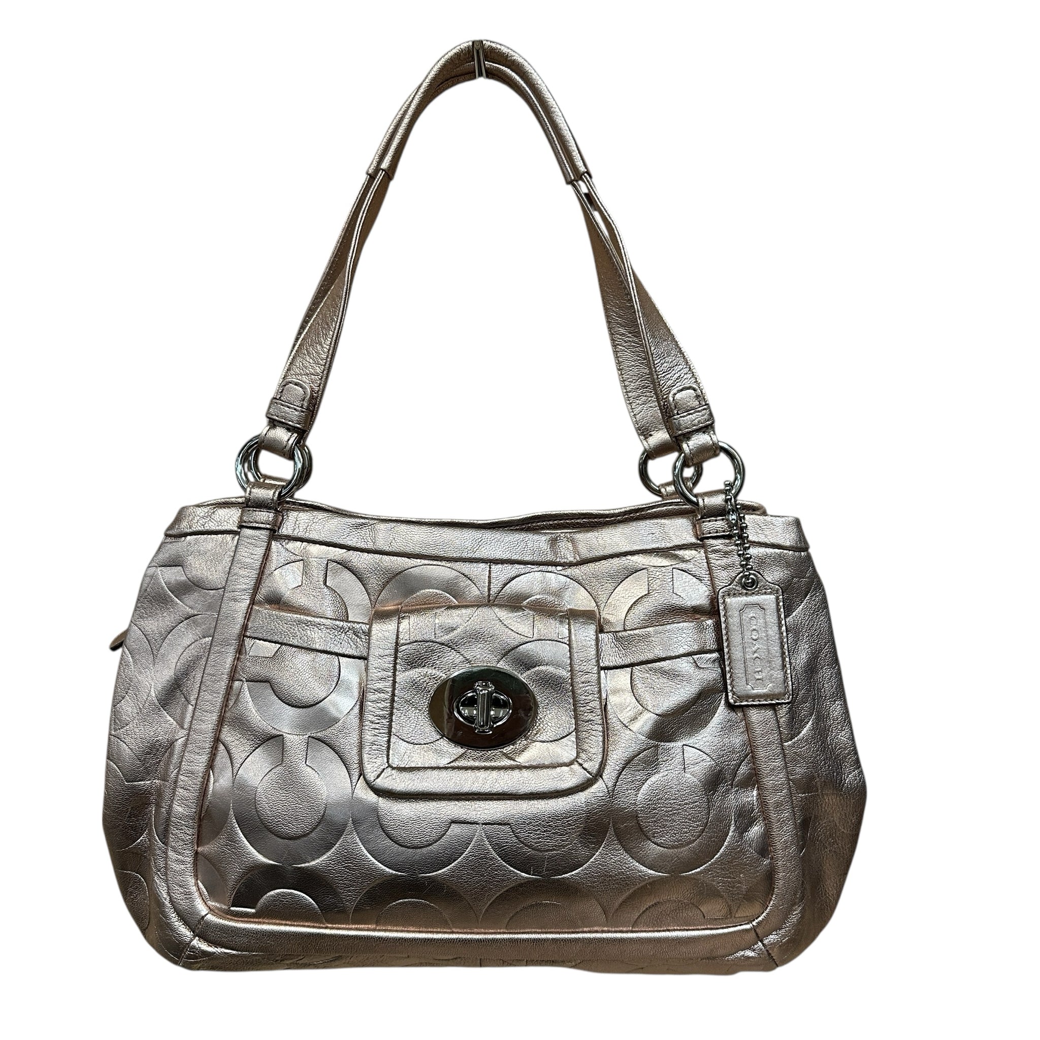 Coach Rose Gold Metallic Shoulder Bag 13608P