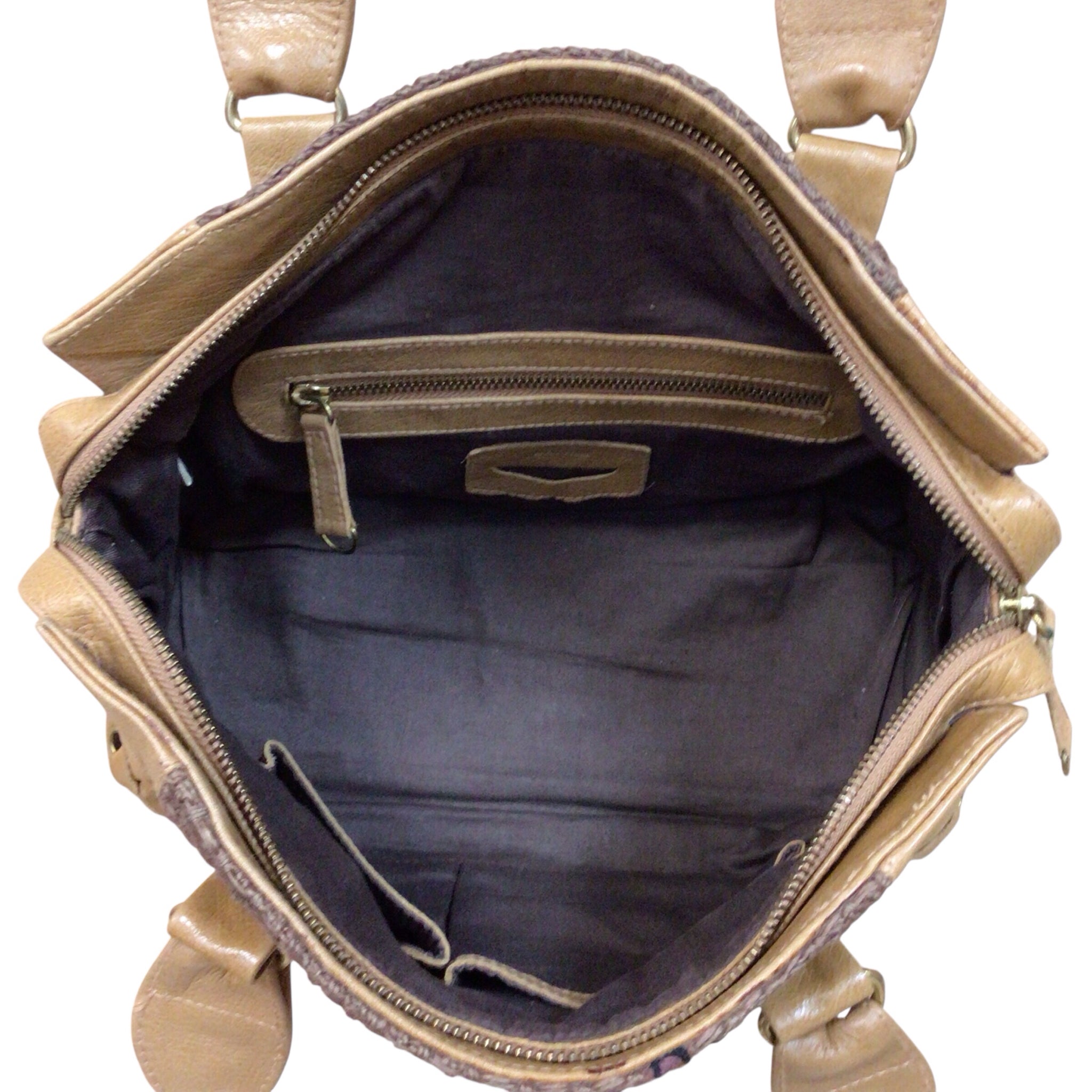 Anthropolgie Vintage Lucky Penny Leather Bird Satchel