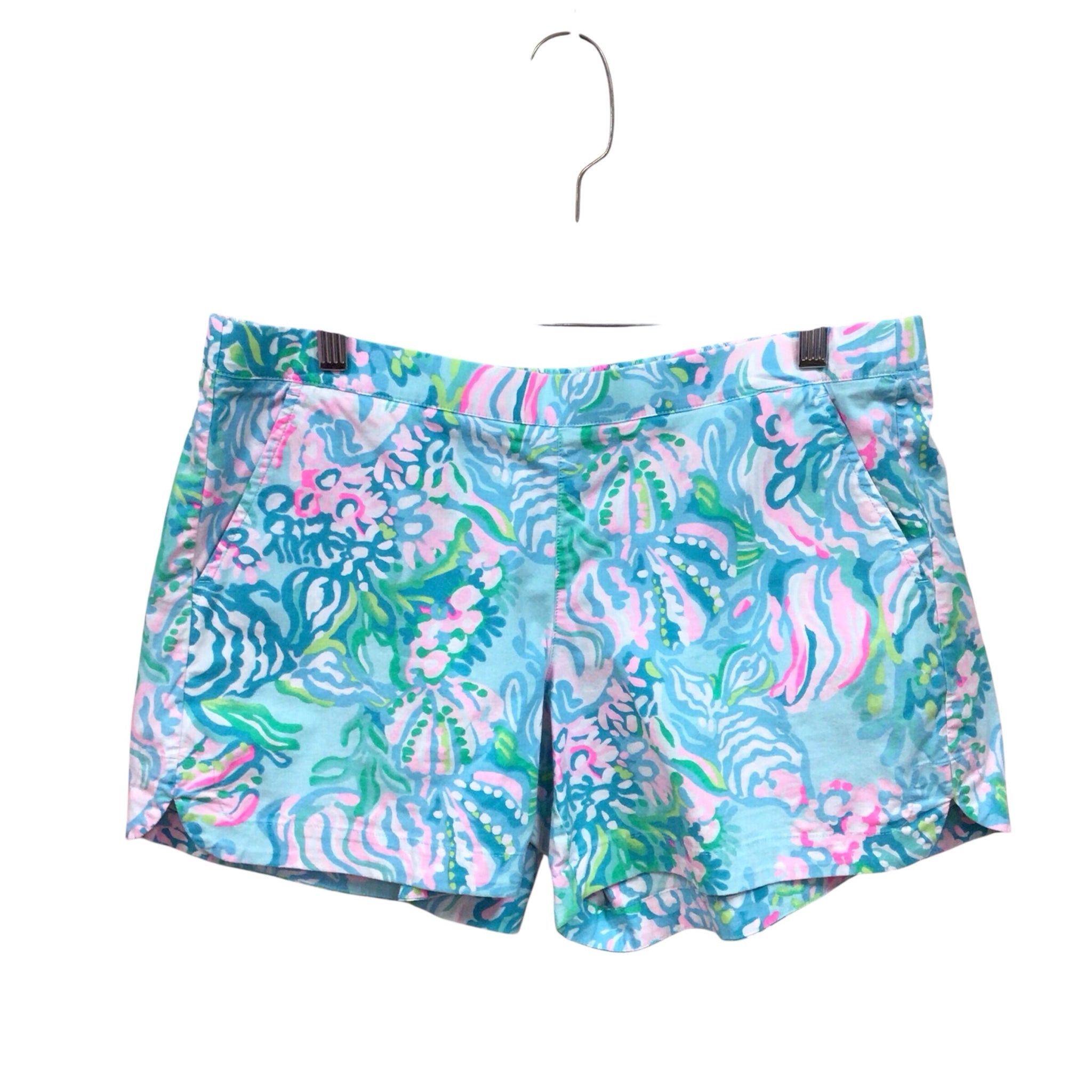 Lilly Pulitzer Ocean View Pull On Shorts Size Large