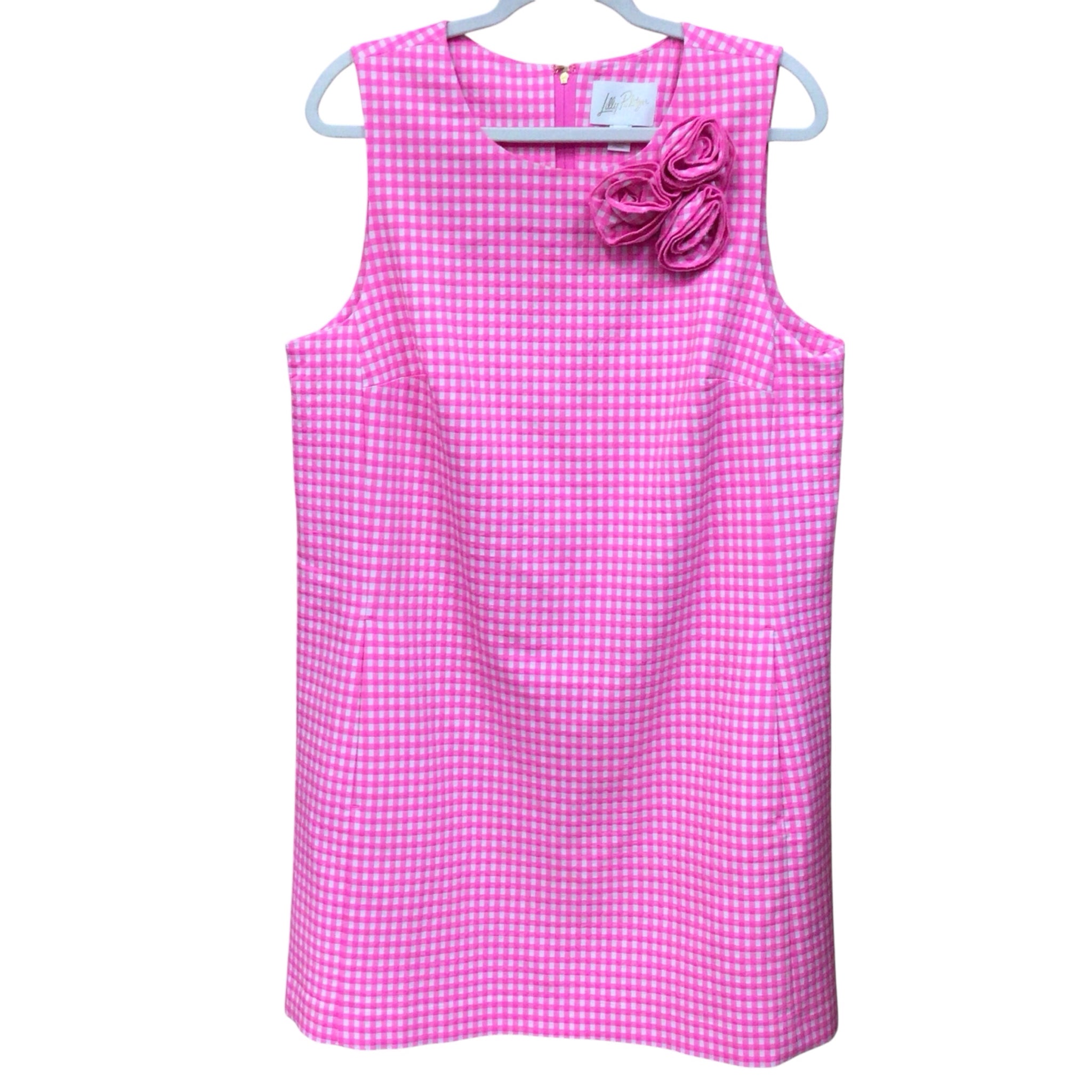 Lilly Pulitzer "Edita" Shift Pink & White Dress Size 12