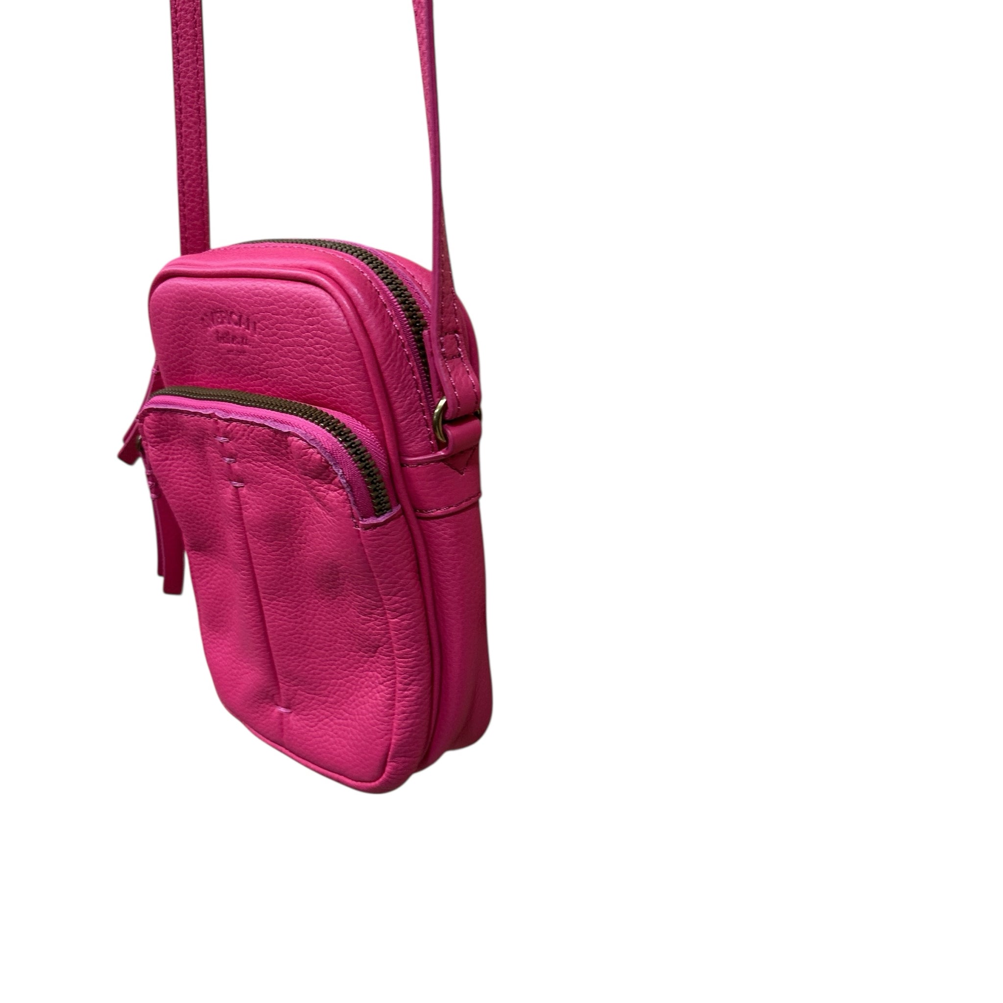 American Leather Cleveland Pink Crossbody Bag