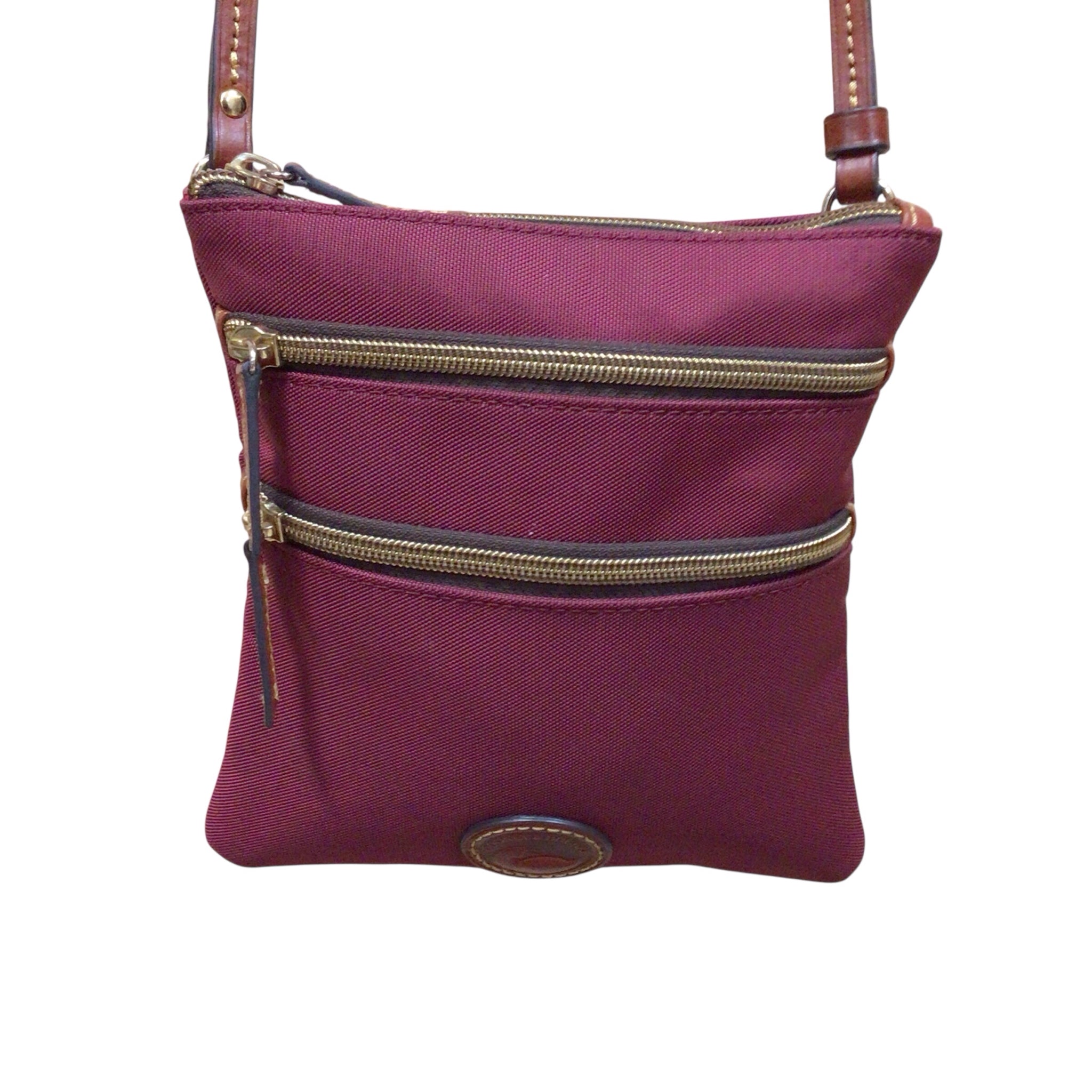 Dooney & Bourke Red Coated Canvas Crossbody Bag