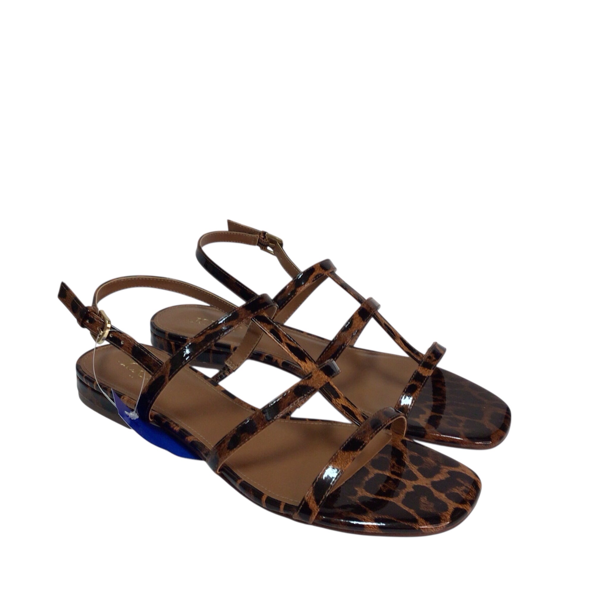 J Crew Leopard Print Sandals Size 9