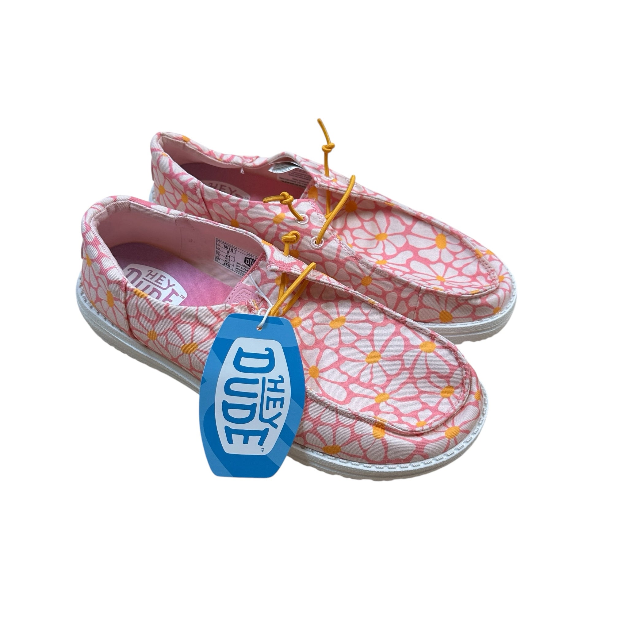 Hey Dude "Wendy Funk Psychedelic" Pink Floral Shoes Size 10 NWT