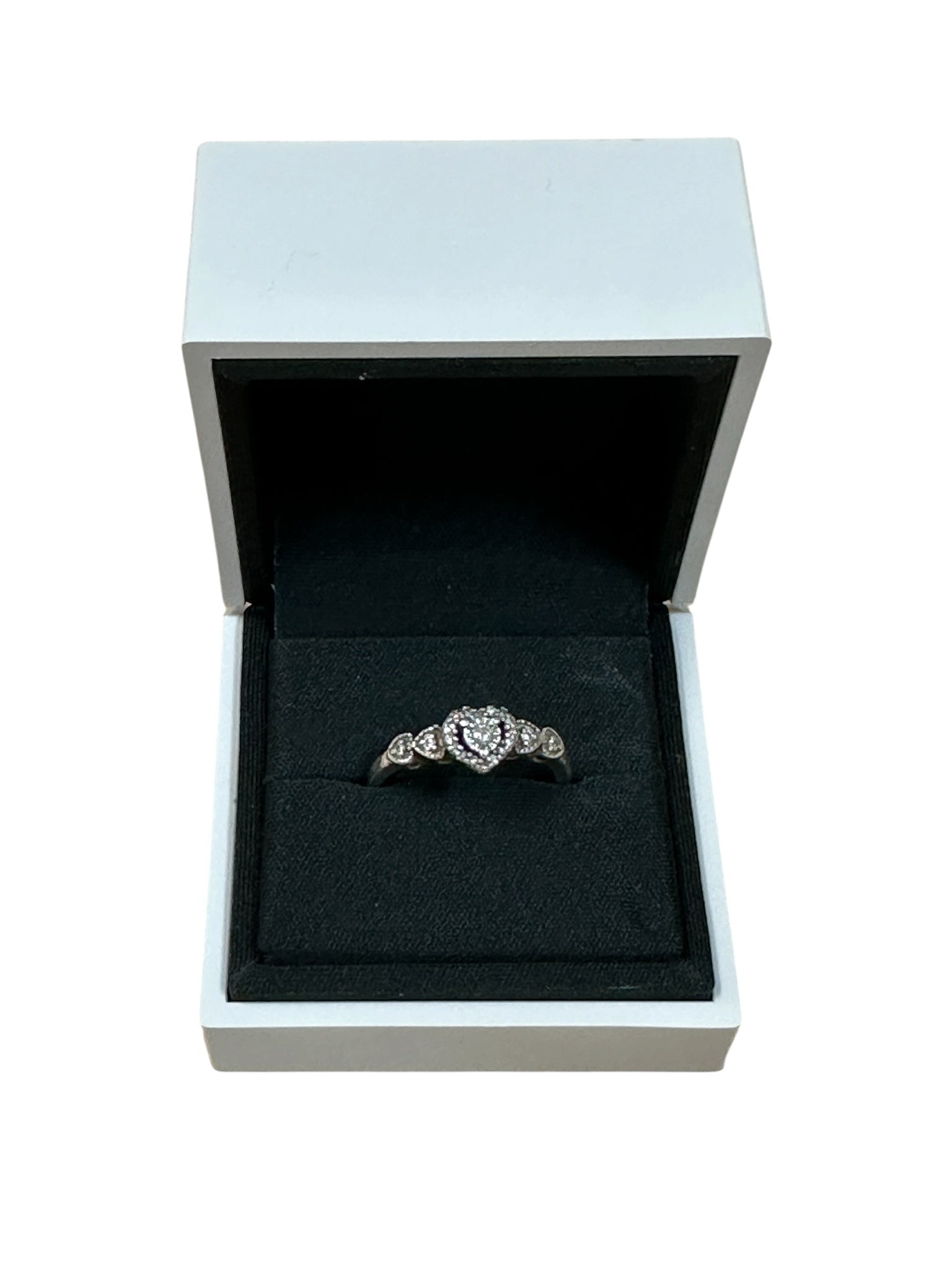 Silver Heart Sterling Silver Ring Size 8