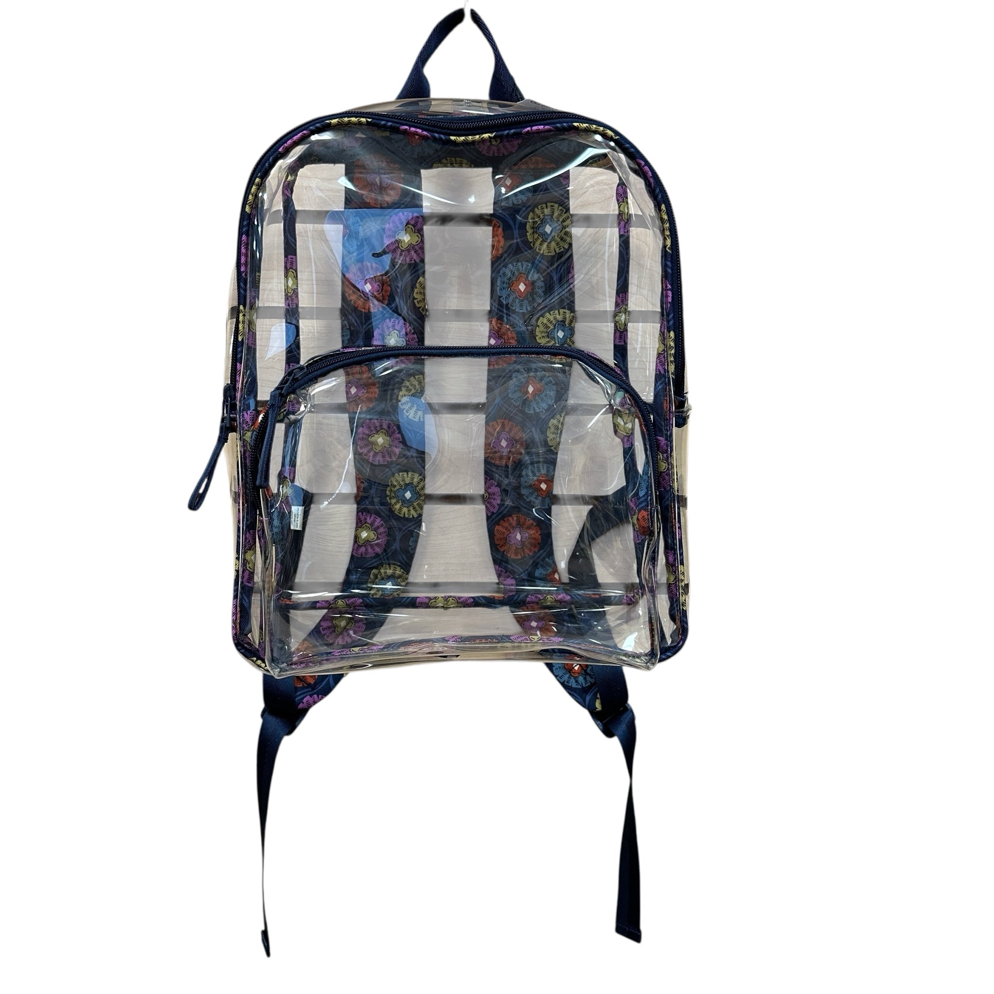 Vera Bradley Clear "Center Stage Glow" Large Backpack