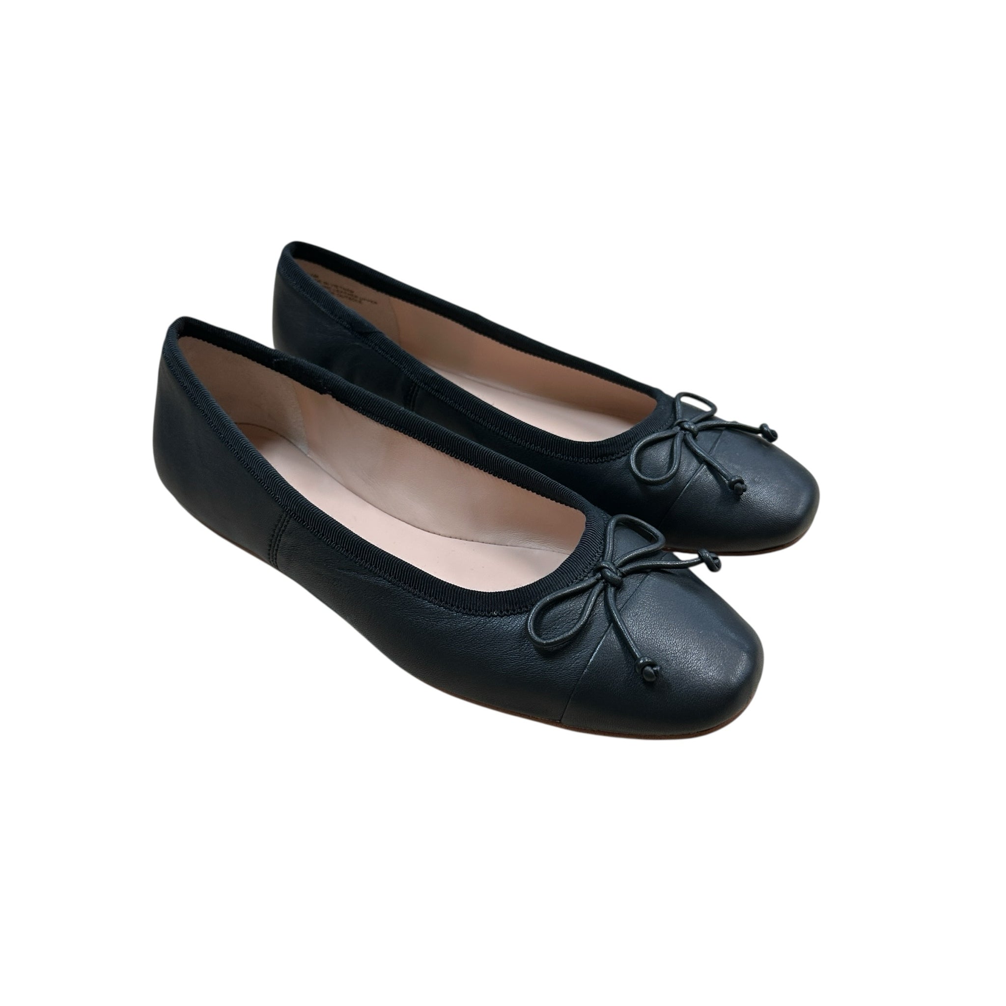 Talbots Black Leather Ballet Flats Size 7.5