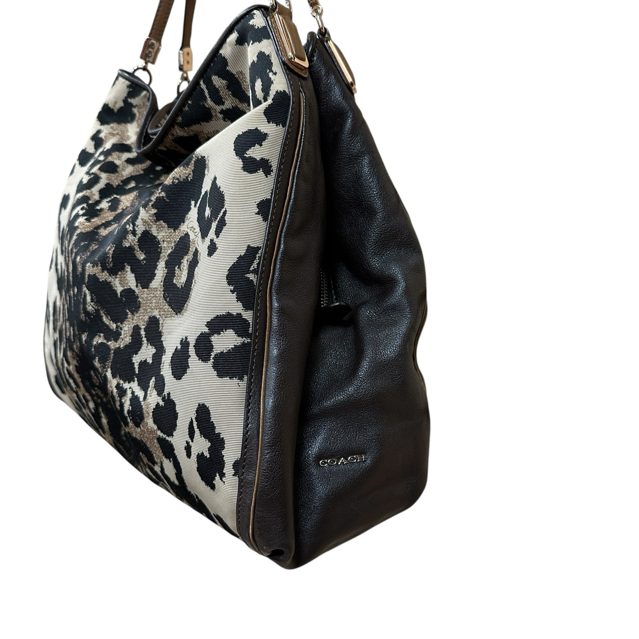 Coach Animal Print Madison Ocelot Phoebe Shoulder Bag 25209