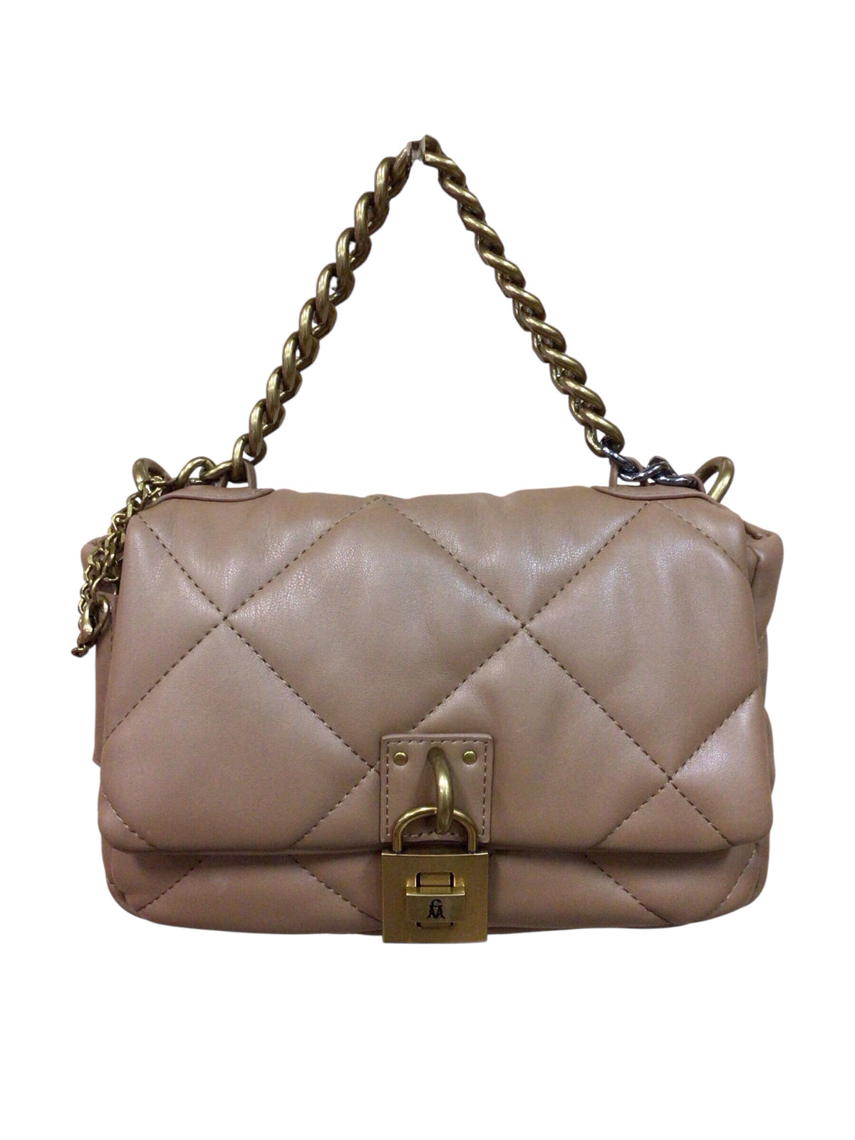 Steve Madden Brown Quilted Shoulder Bag