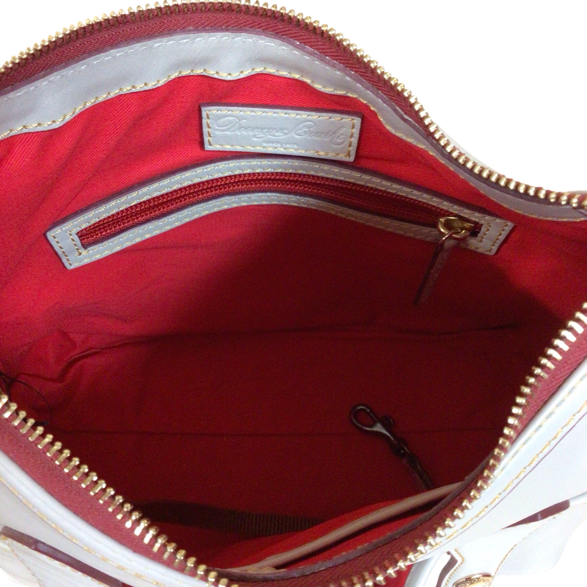 Dooney & Bourke Gray Leather Shoulder Bag