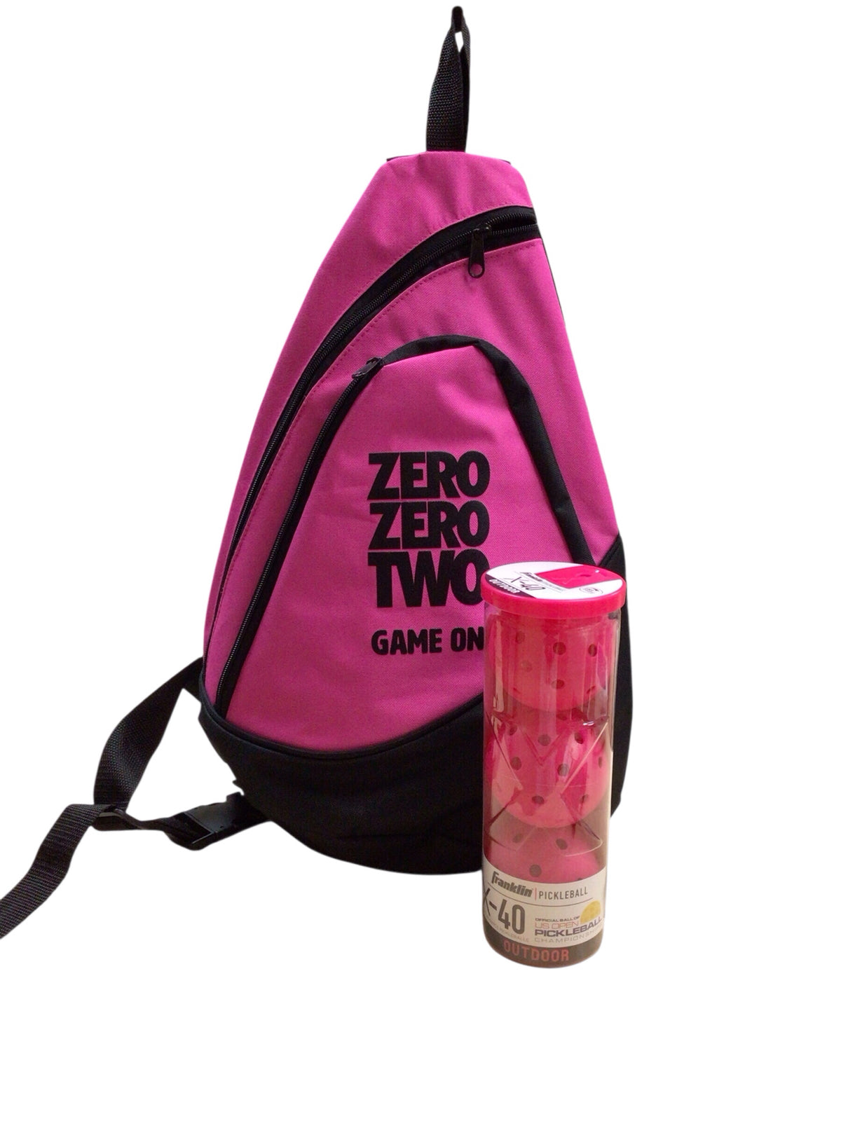 Zero Zero Two Hot Pink Pickleball Sling Backpack Bag