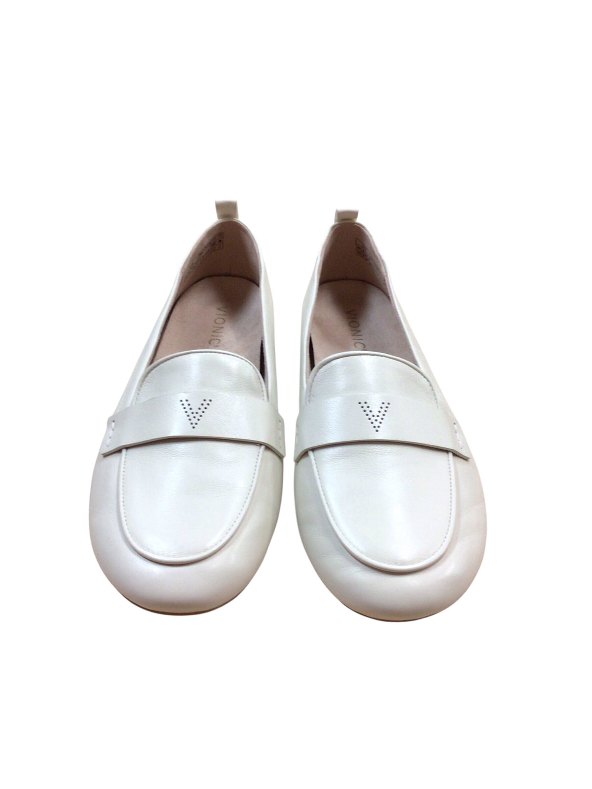 Vionic Tessa Women's Orthotic Slip On Ivory Flats - Size 10