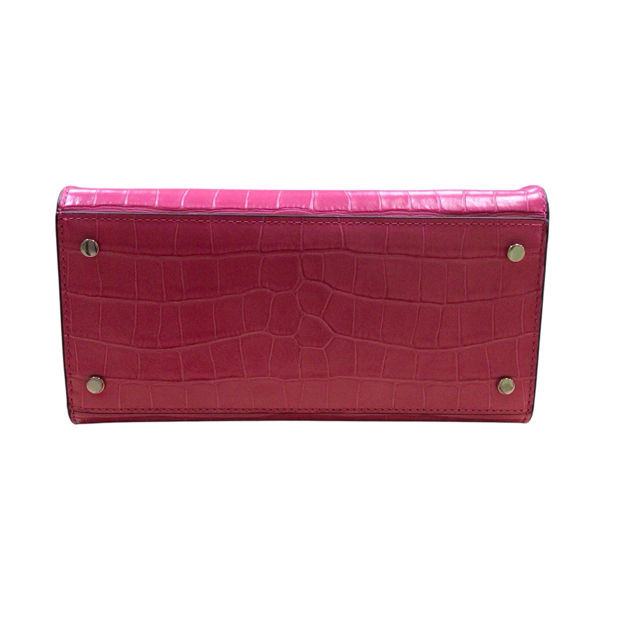 Kate Spade "Staci" Hot Pink Leather Crossbody Satchel Bag