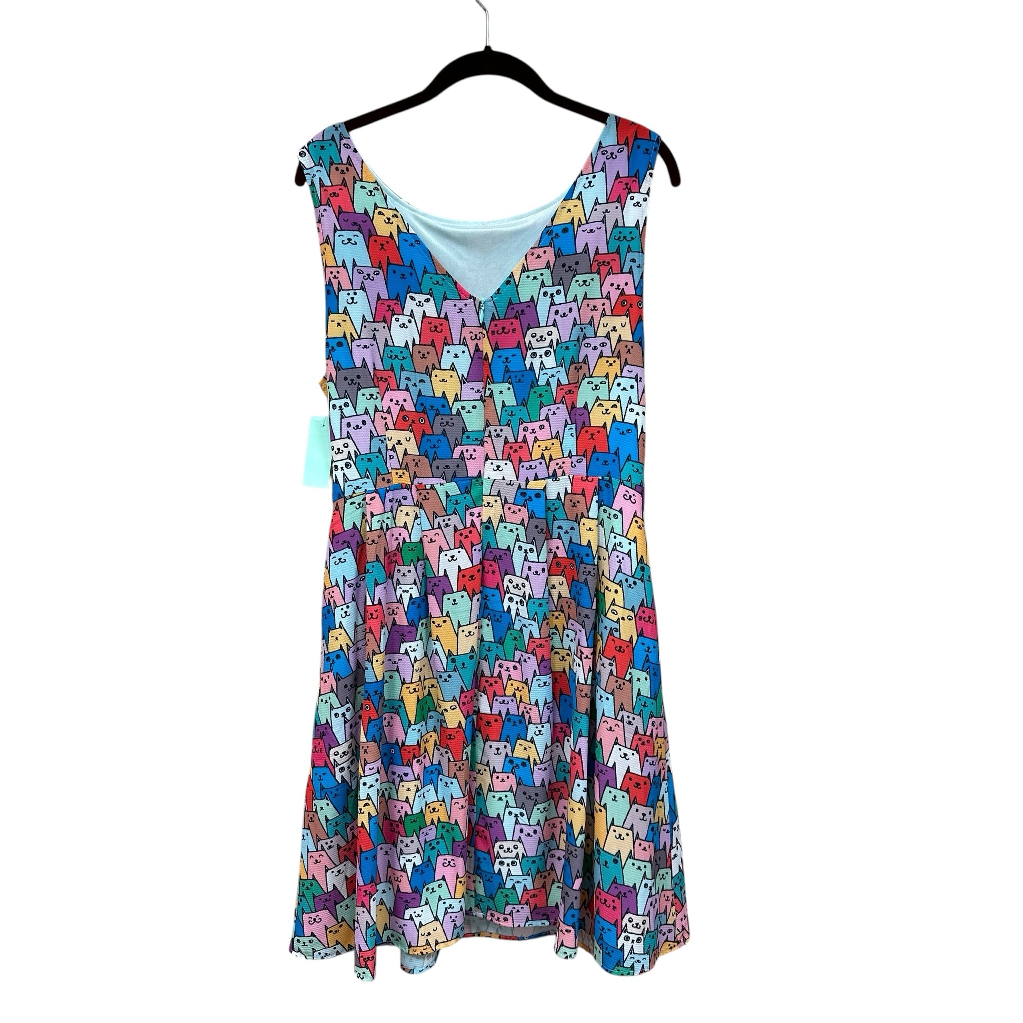 LA Soul "Cute Cats" Colorful Dress Size XL