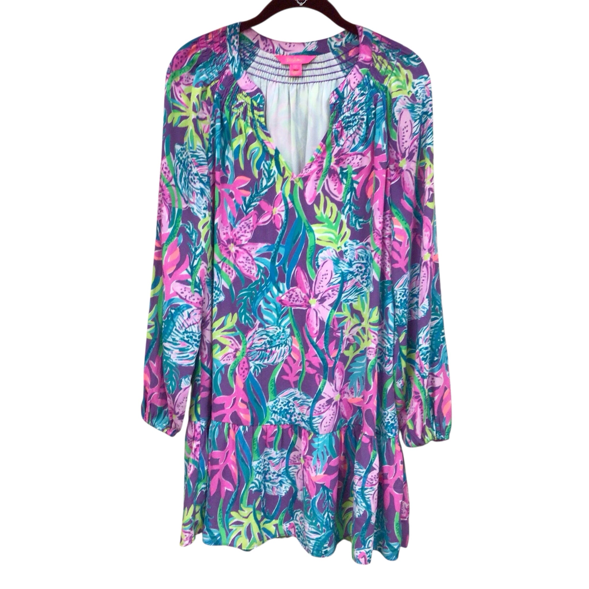 Lilly Pulitzer "Lucee" Long Sleeve Dress Size Small