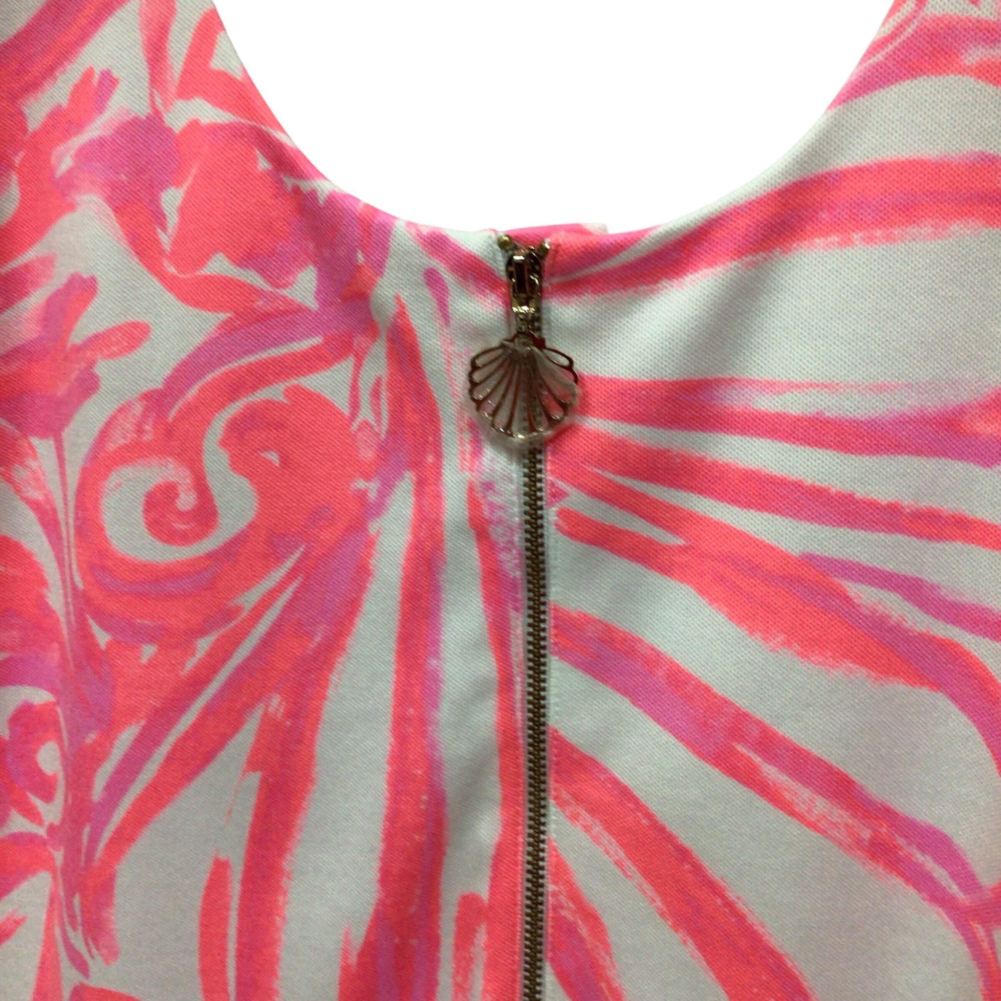 Lilly Pulitzer "Callie Shift" Pink Sun Ray Dress Size Large