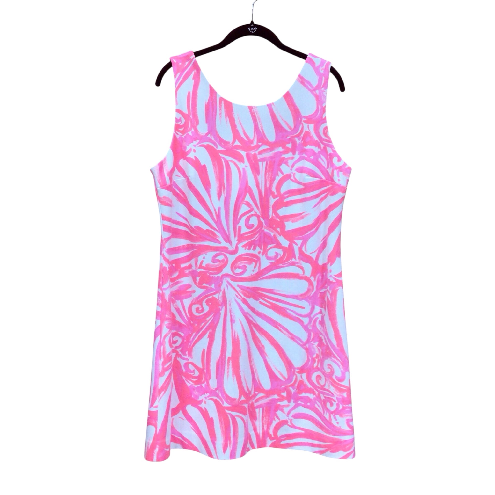 Lilly Pulitzer "Callie Shift" Pink Sun Ray Dress Size Large