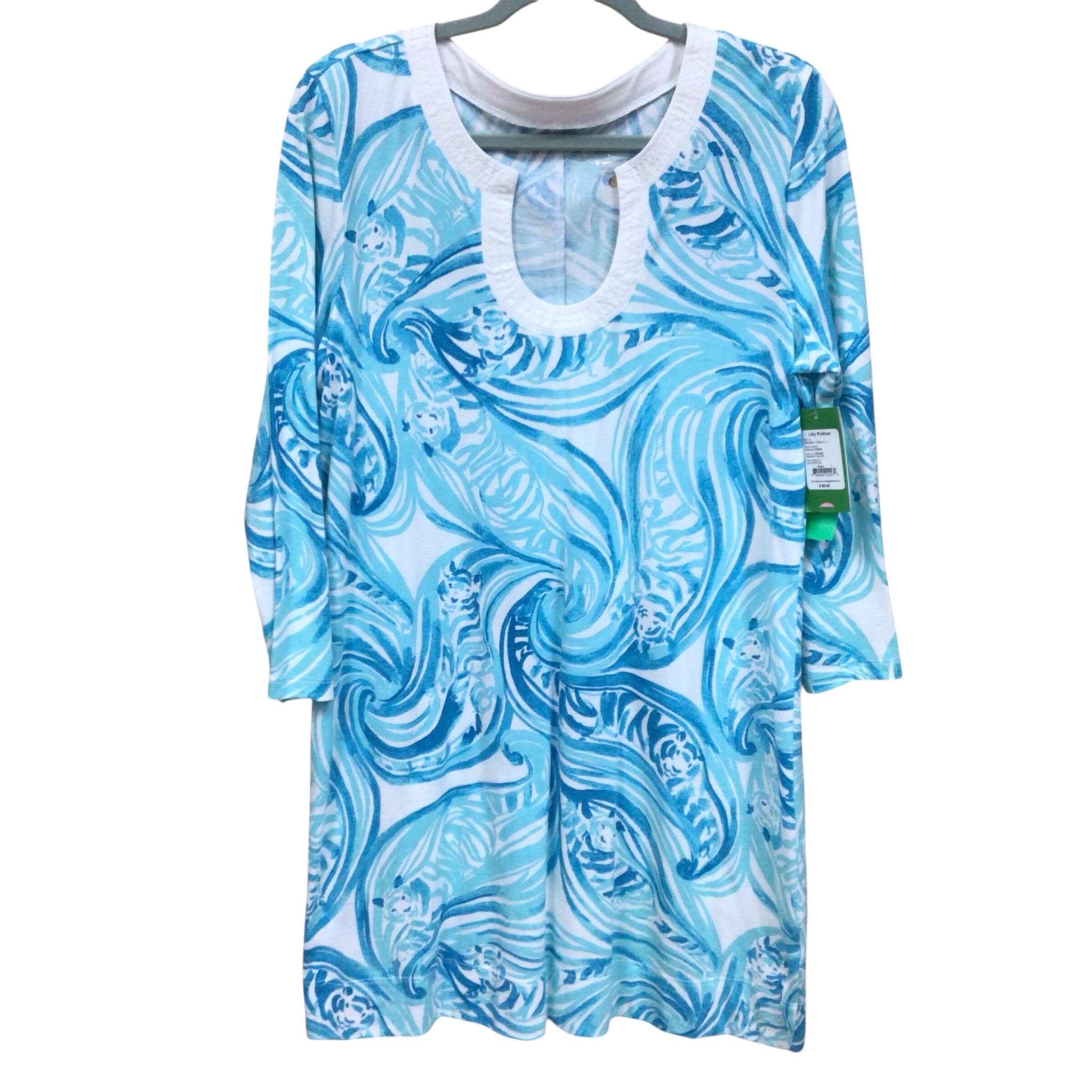 Lilly Pulitzer "Marlina" Sea Ruffles Dress Size Large NWT