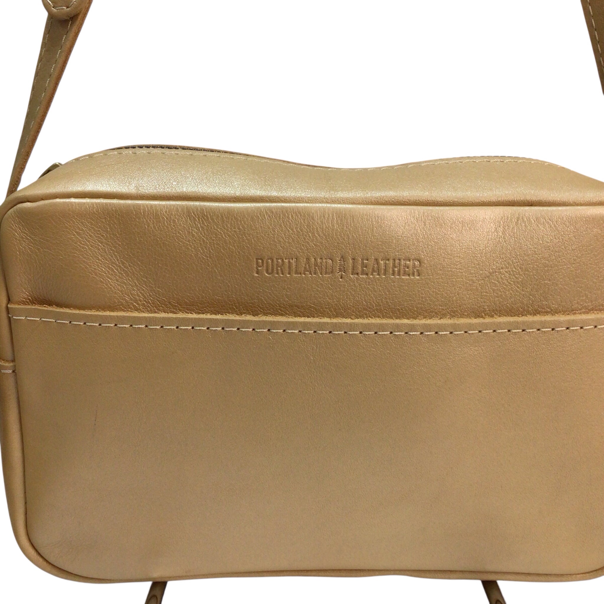Portland Leather Yellow Crossbody Bag