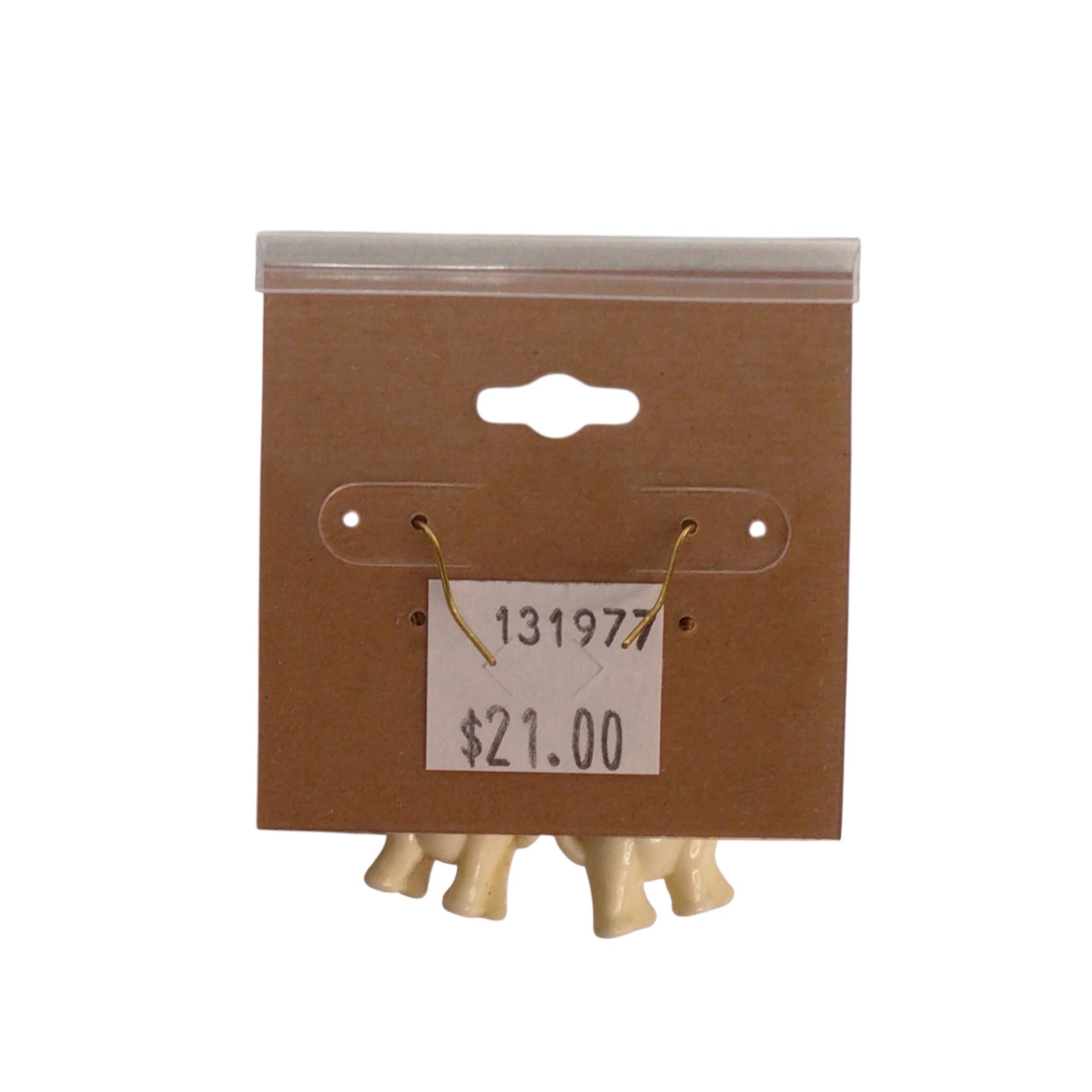 Elephant Earrings 1.5"