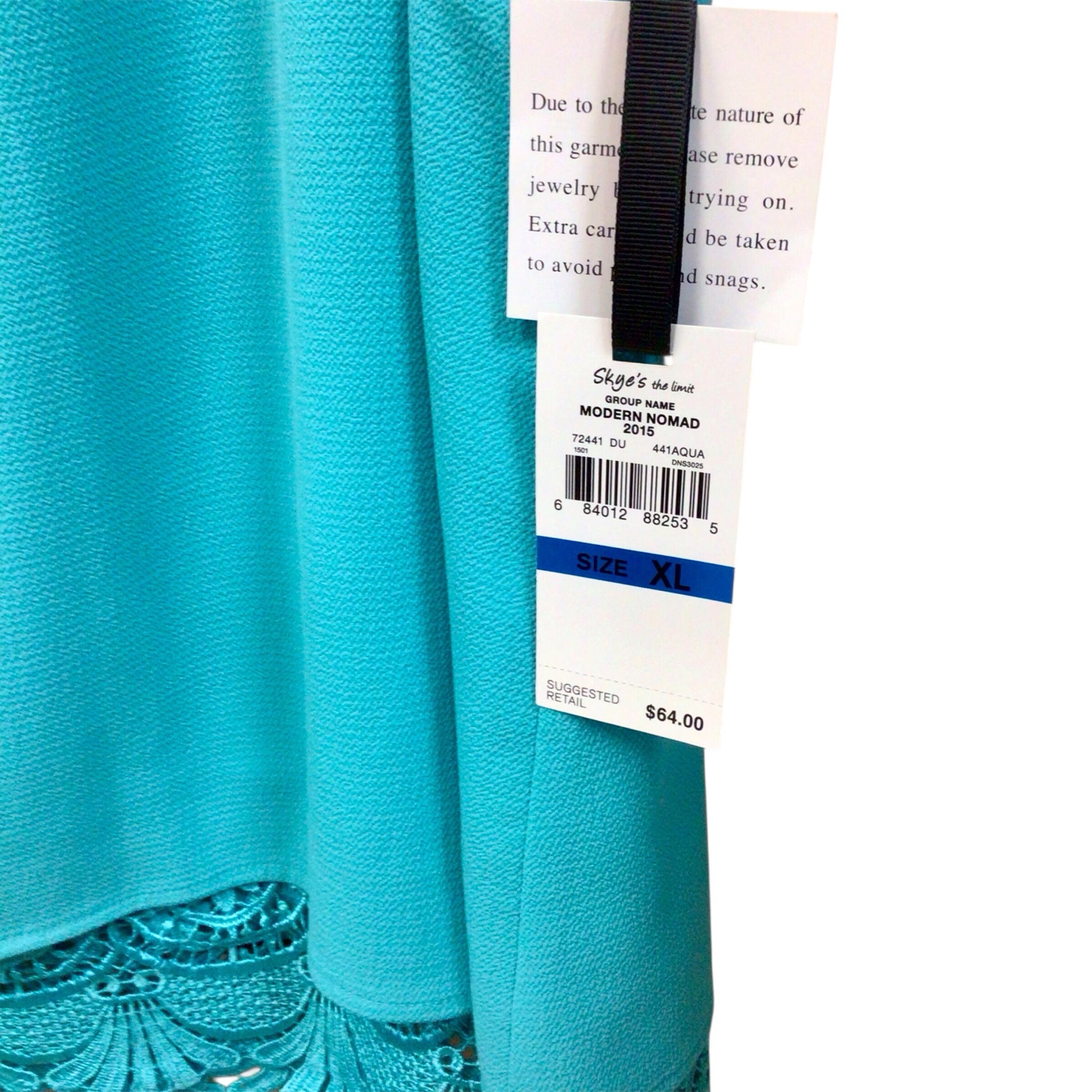 Skye's the Limit Teal Sleeveless Top Size XL NWT