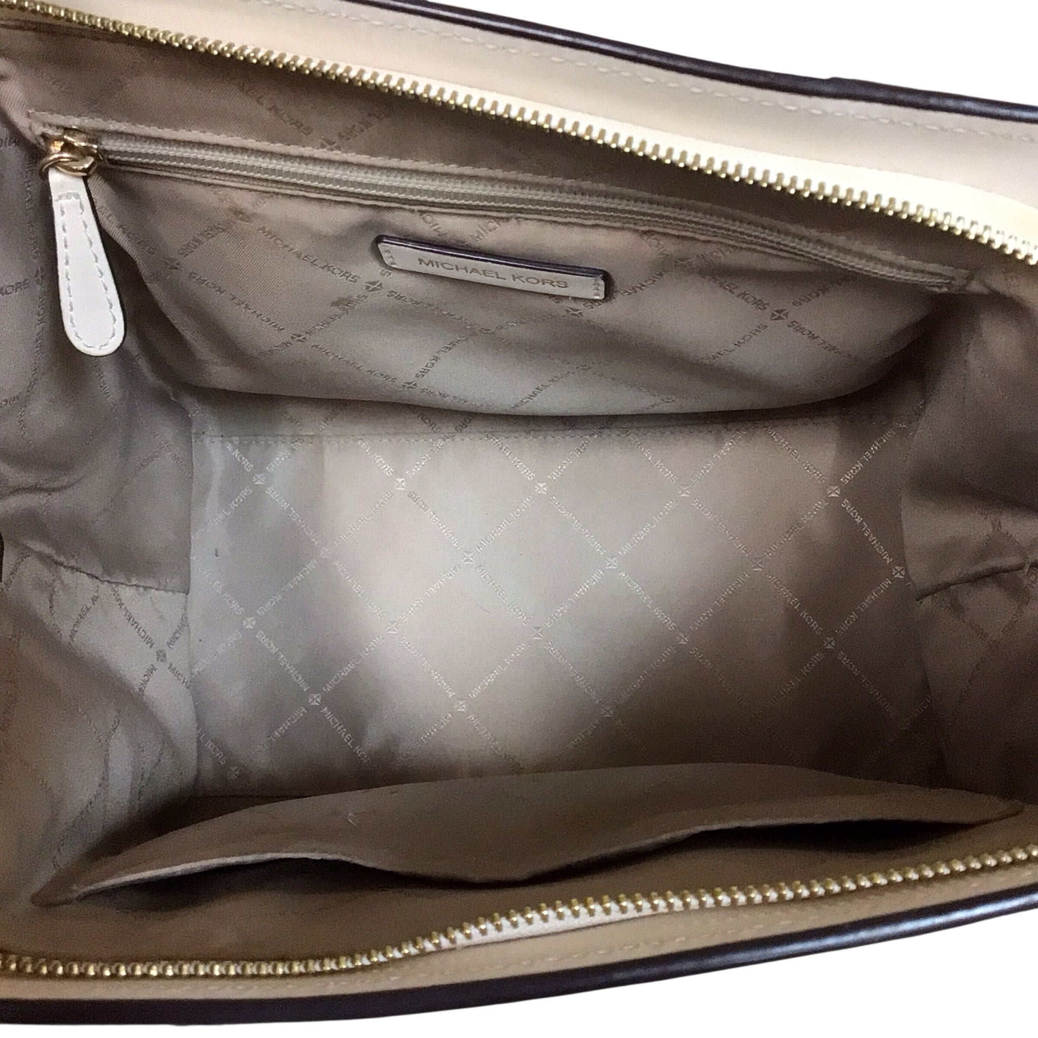 Michael Kors Avril Large Leather Crossbody Satchel