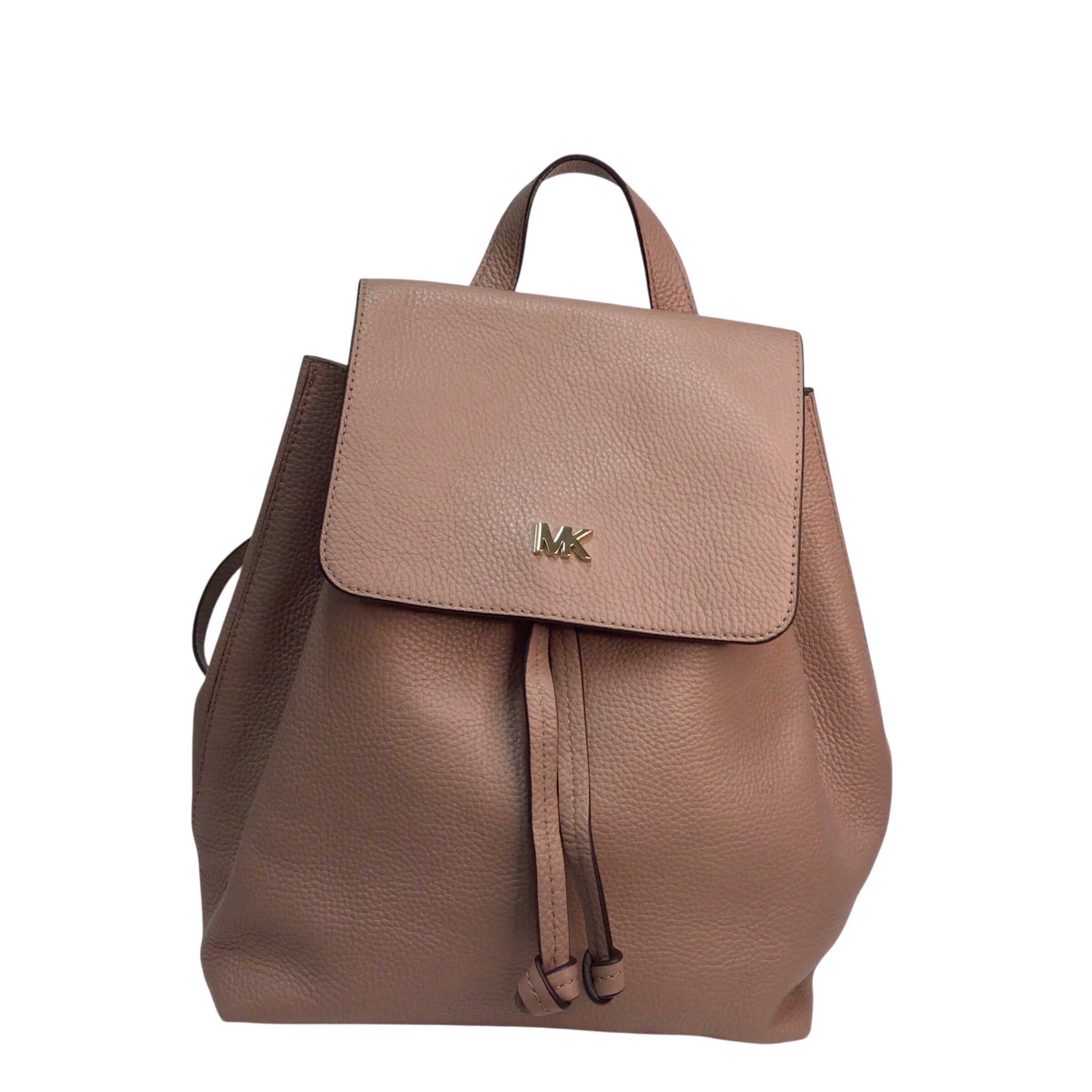 Michael Kors Pebbled Leather Backpack Light Mauve