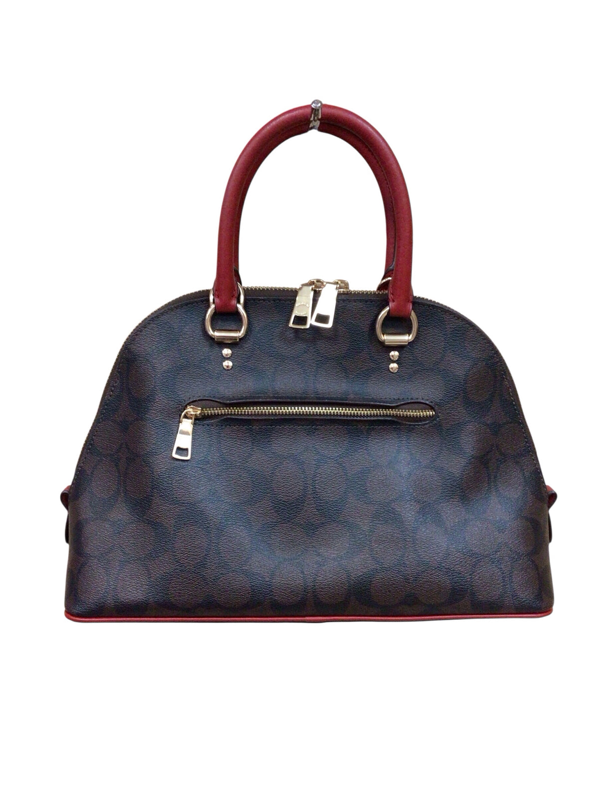 Coach "Katy" Signature Coated Canvas Satchel Crossbody