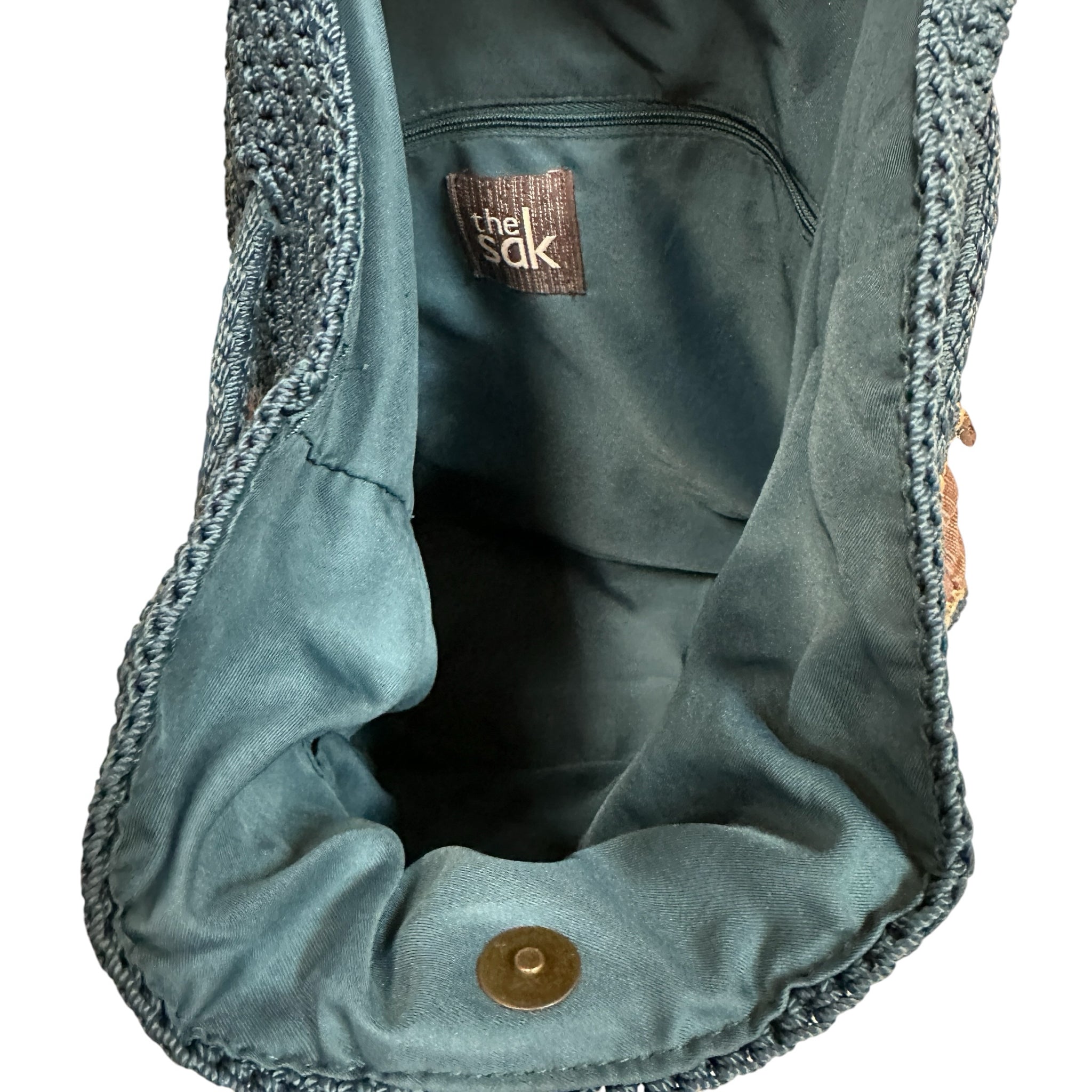 The Sak Navy Blue & Brown Backpack
