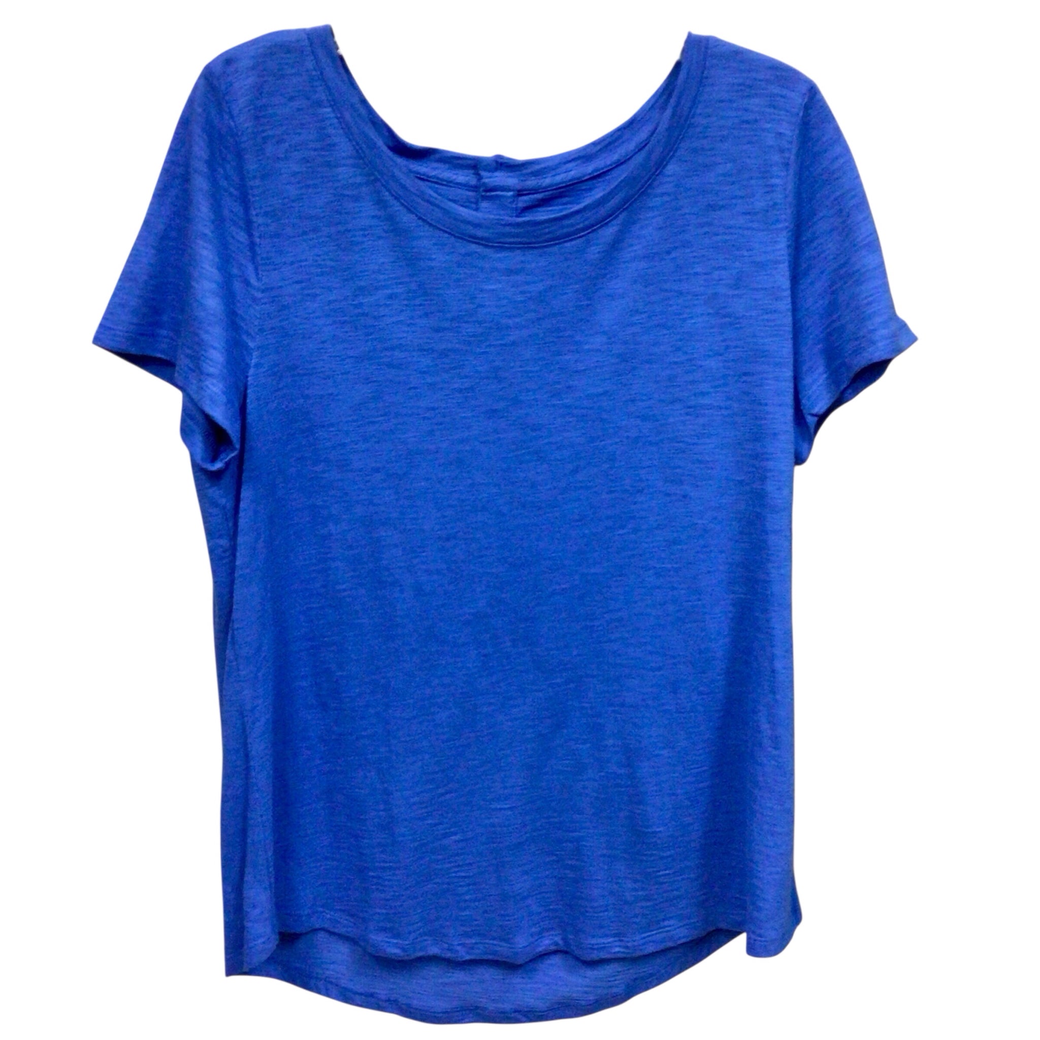 Talbots Blue Short Sleeve Top Size Large NWT