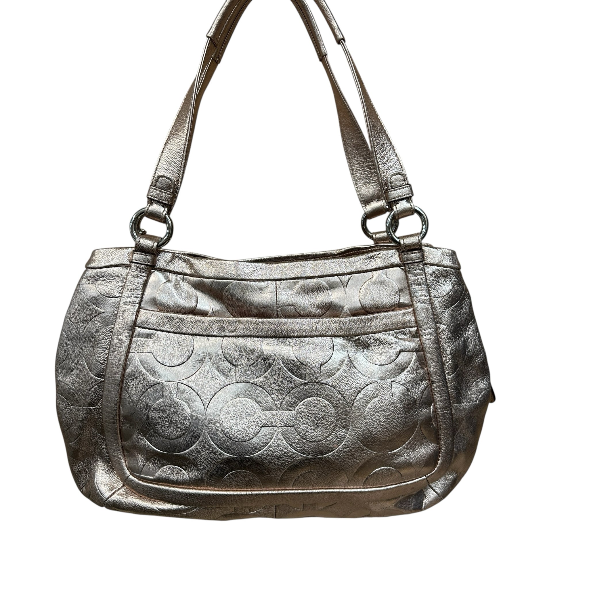 Coach Rose Gold Metallic Shoulder Bag 13608P