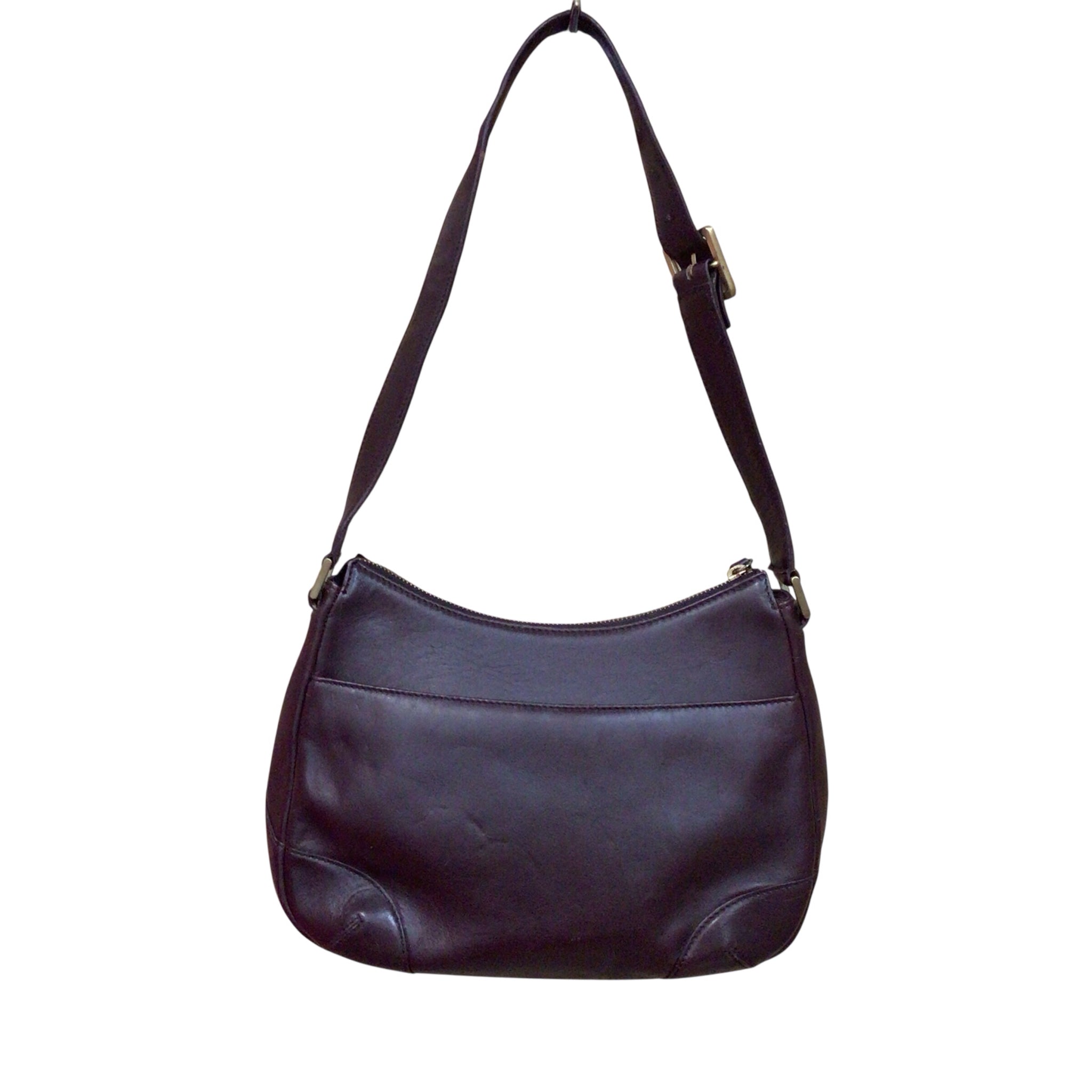 Etienne Aigner Burgundy Leather Shoulder Bag