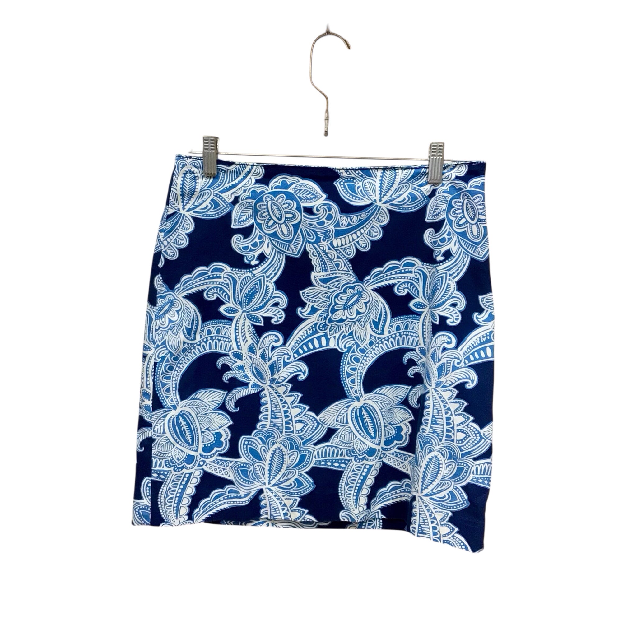 Talbots Blue Floral Skirt Size 6P