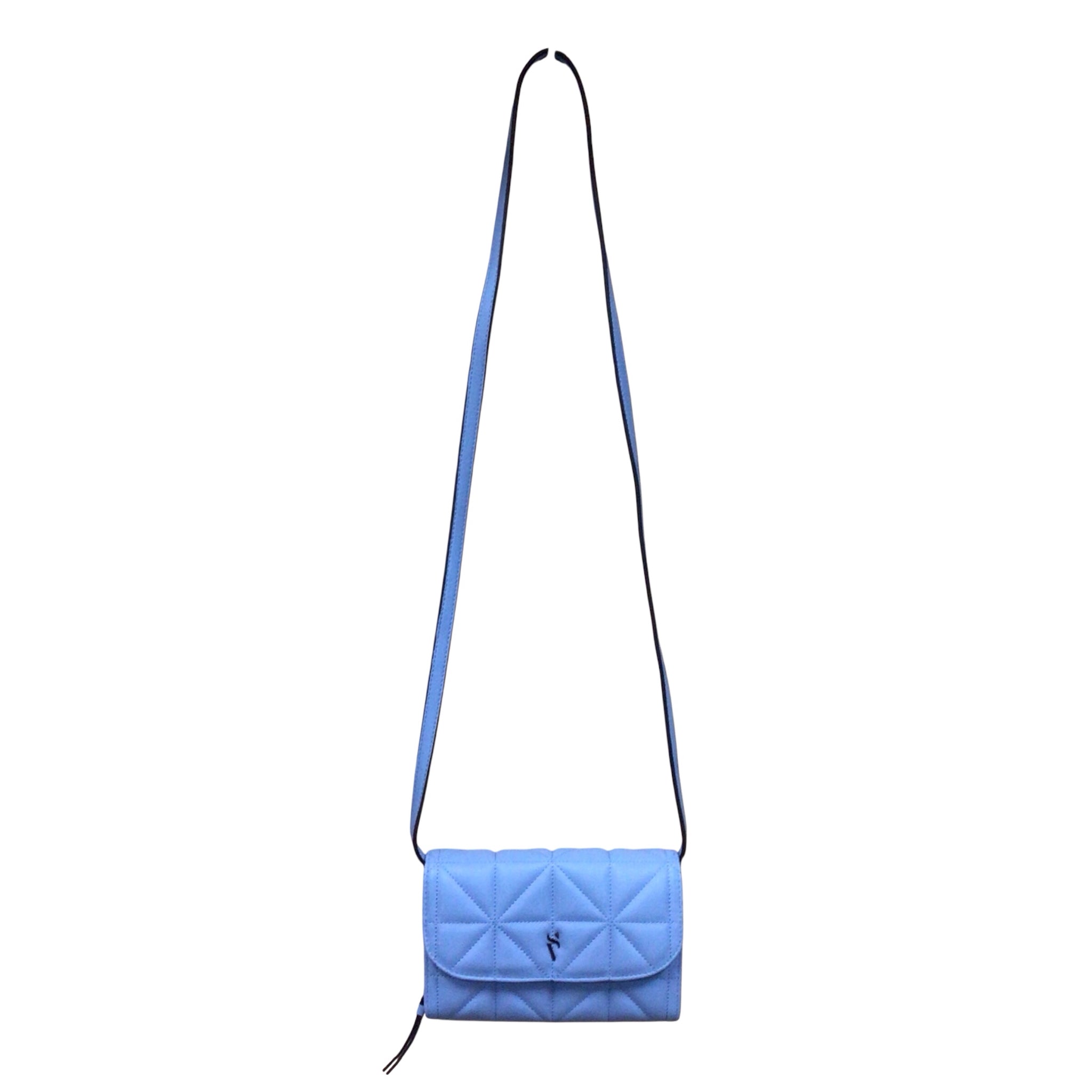 Vera Wang Blue Quilted Crossbody Bag