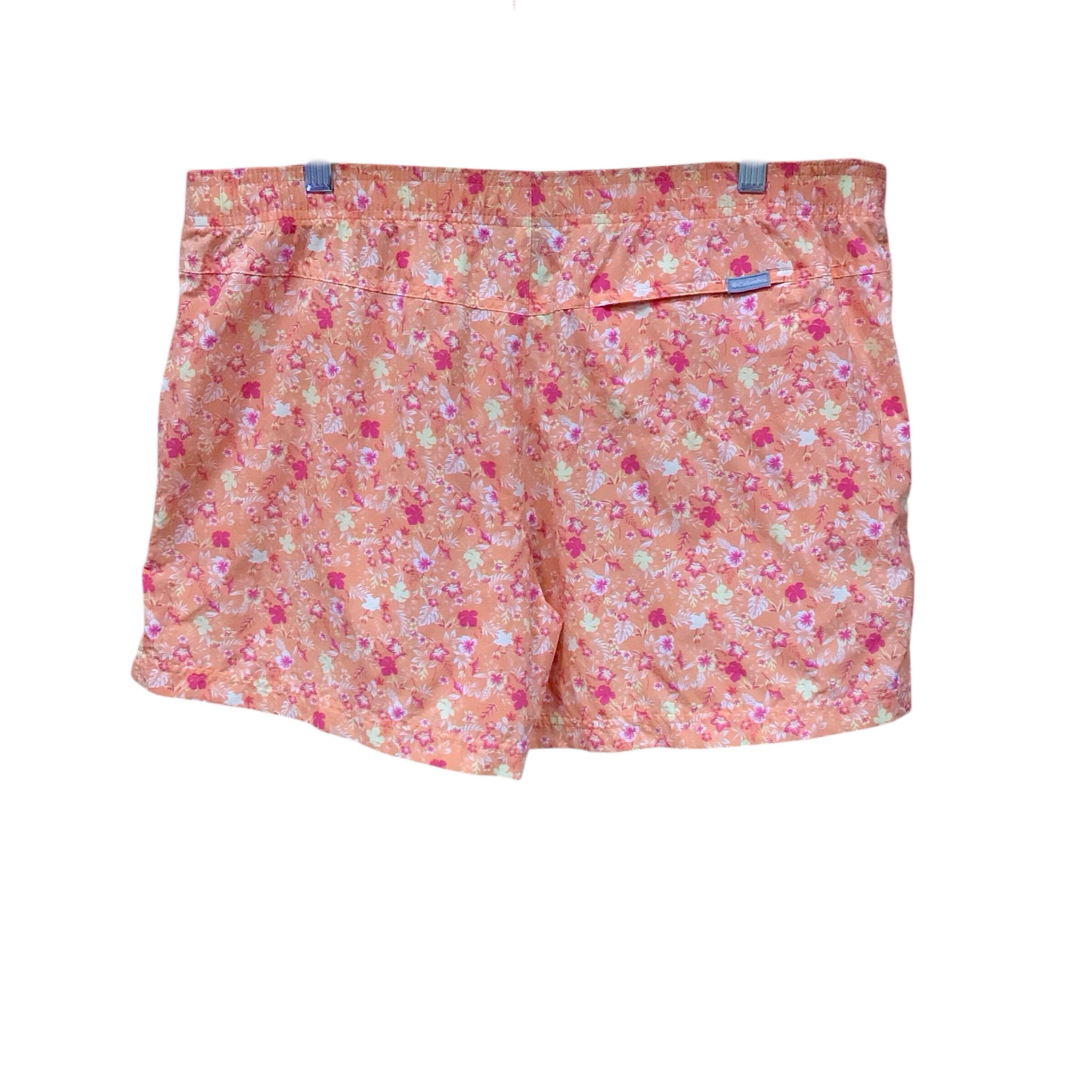 Columbia Orange Tropical Shorts Size Large