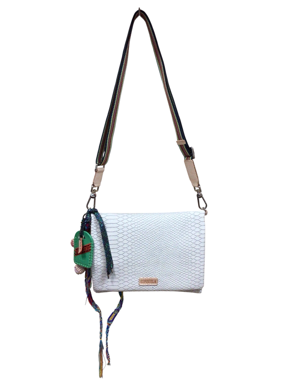 Consuela "Metro Thunderbird" Gray Leather Crossbody