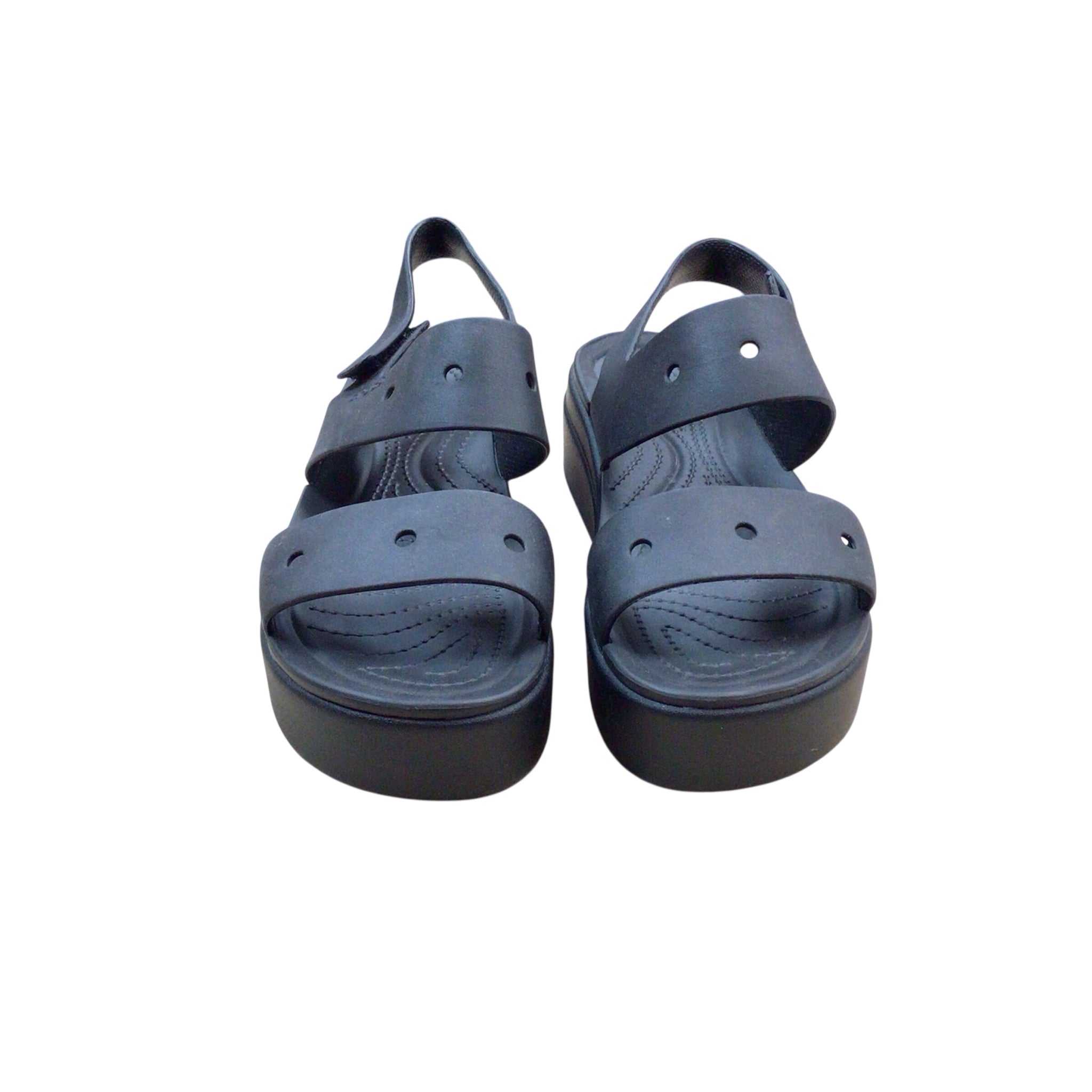 Crocs LiteRide Black Sandals Size 8