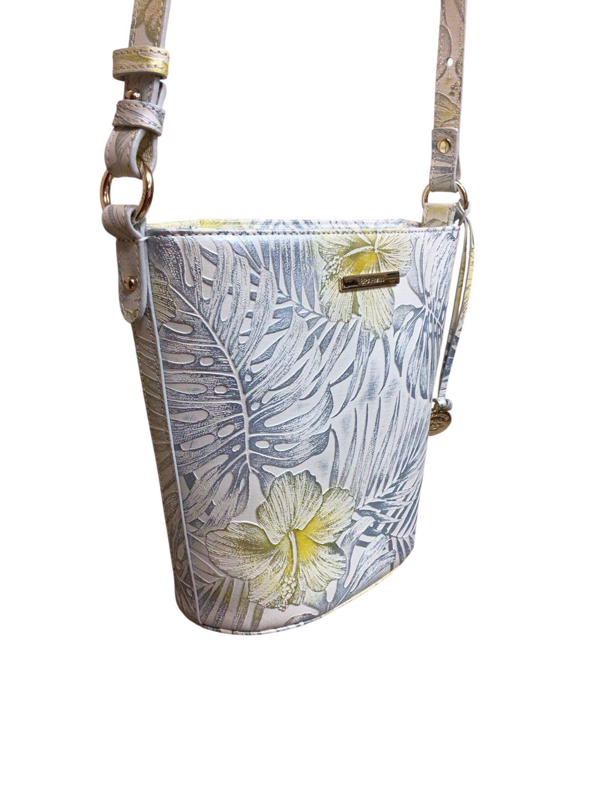 Brahmin "Mini Quinn" Bucket "Lemonade Nostalgia" Crossbody Bag
