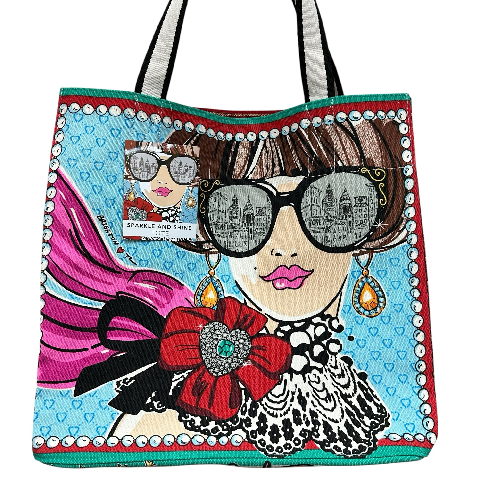 Brighton "Sparkle And Shine" Canvas Tote Bag