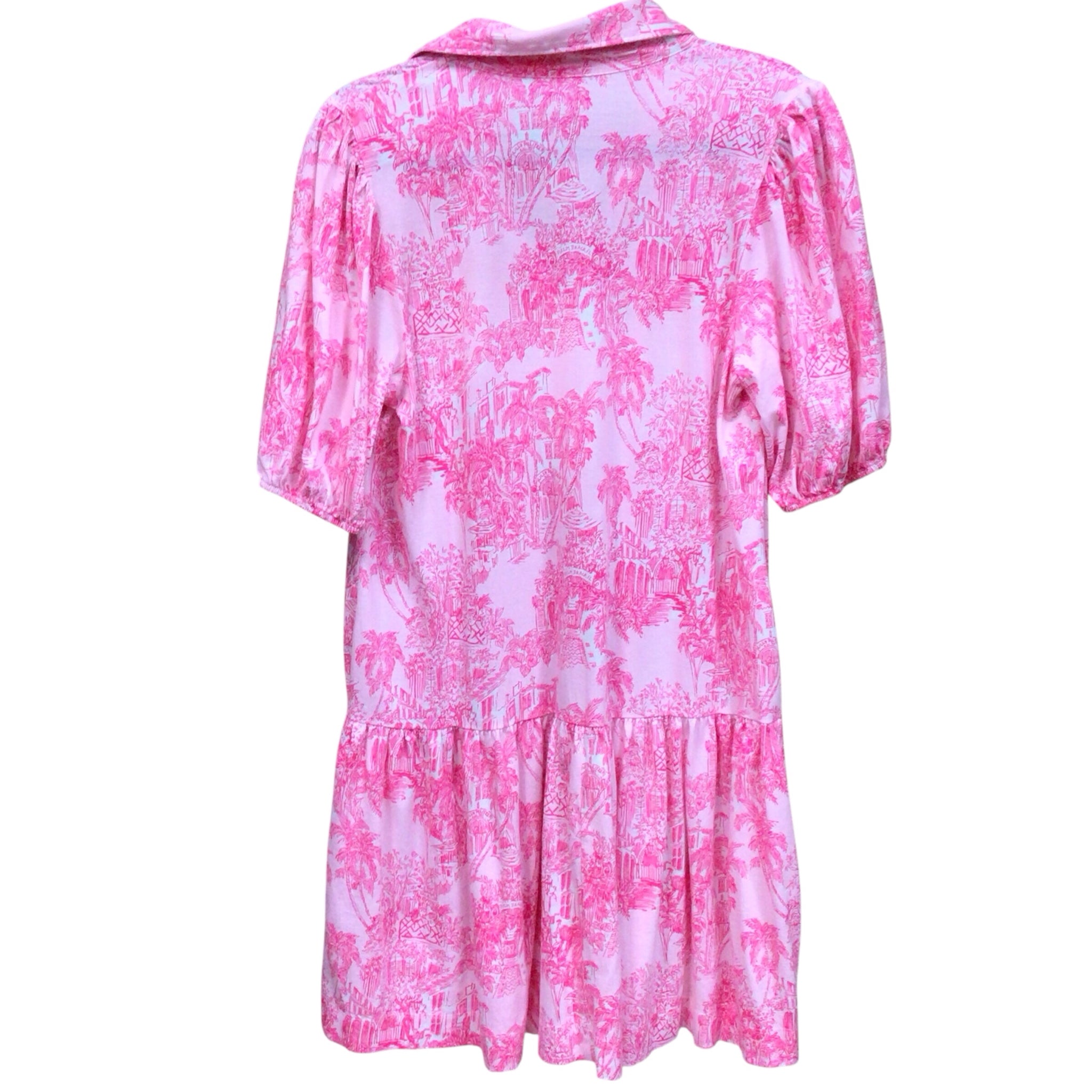 Lilly Pulitzer "Bingley Conch Shell Pink" Short Sleeve Dress Size Large
