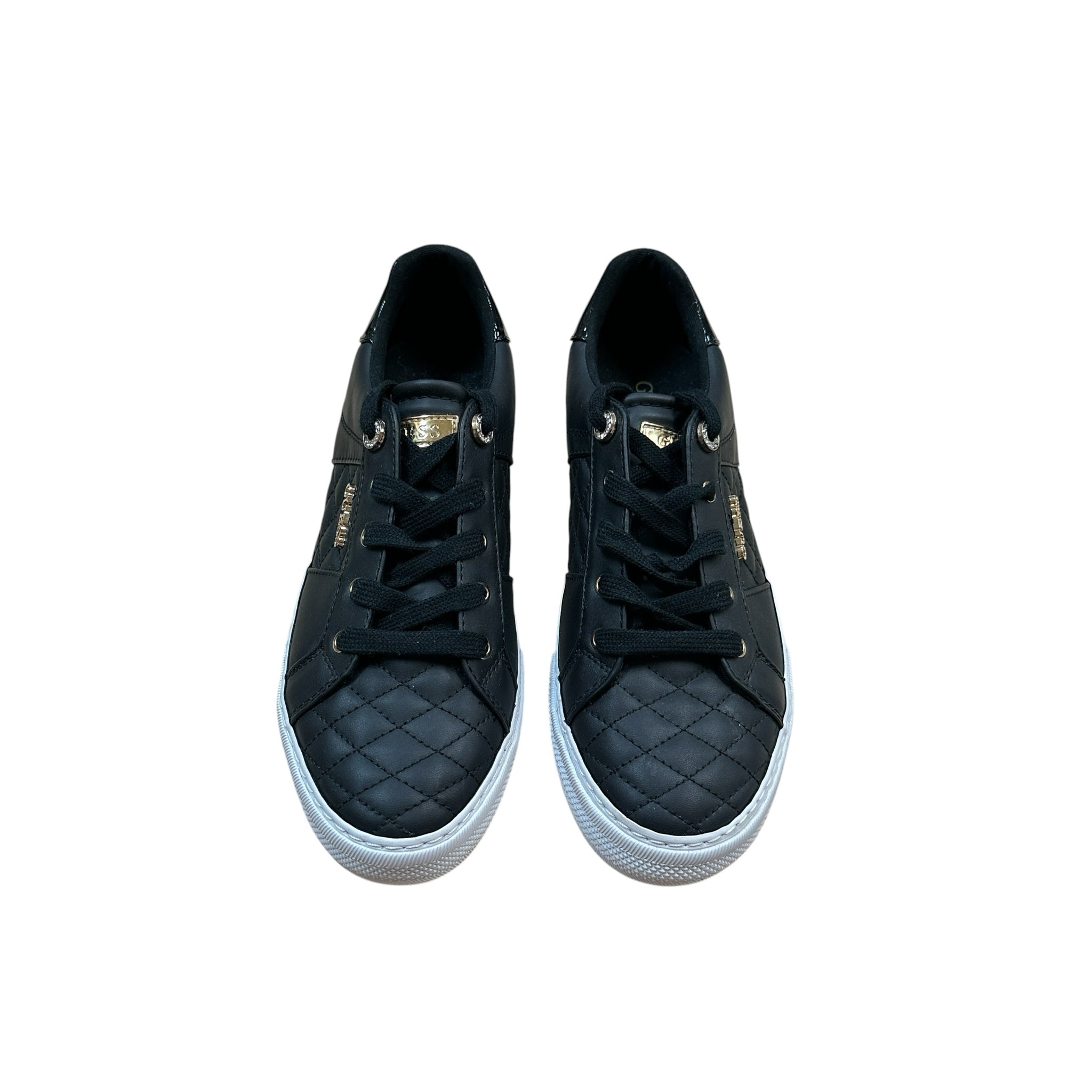 Guess "Loven" Black Quilted Sneakers Size 10