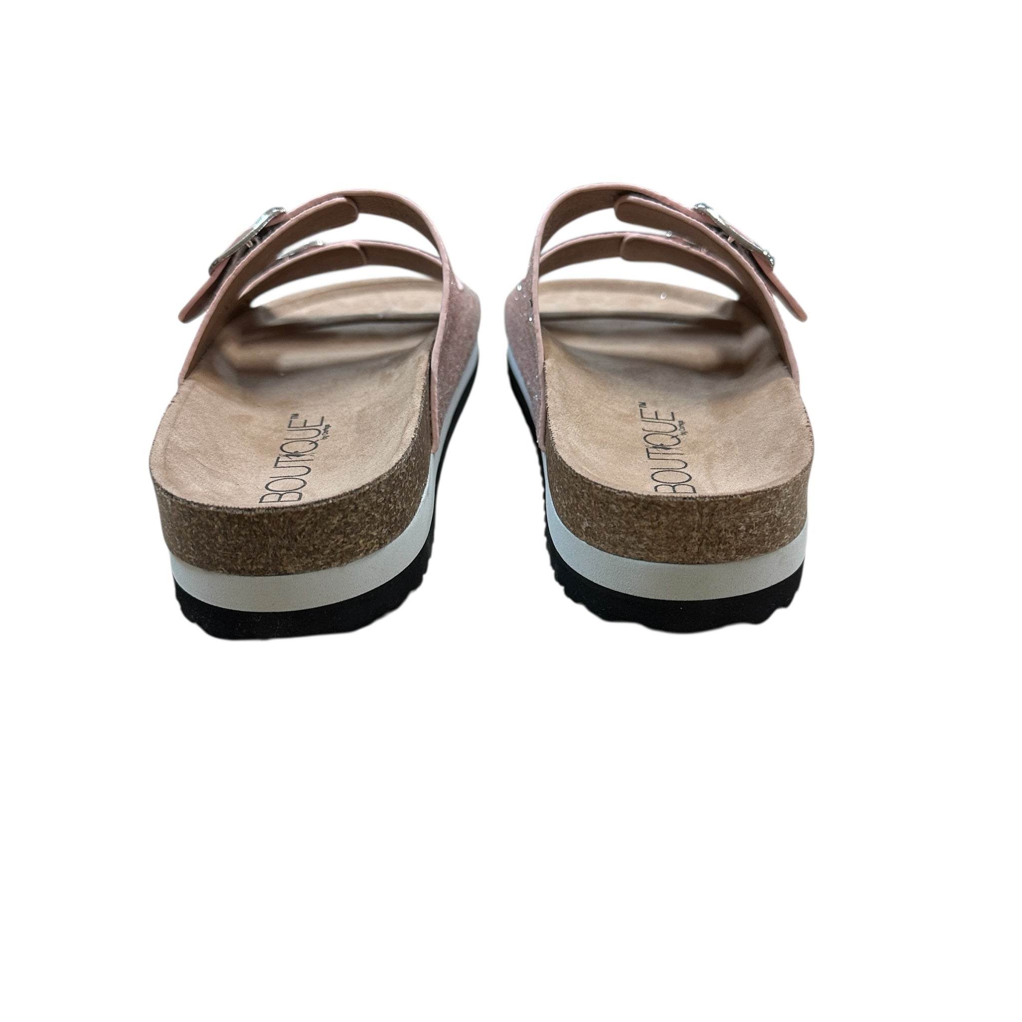 Corkys "Beach Babe" Pink Glitter Sandals Size 7