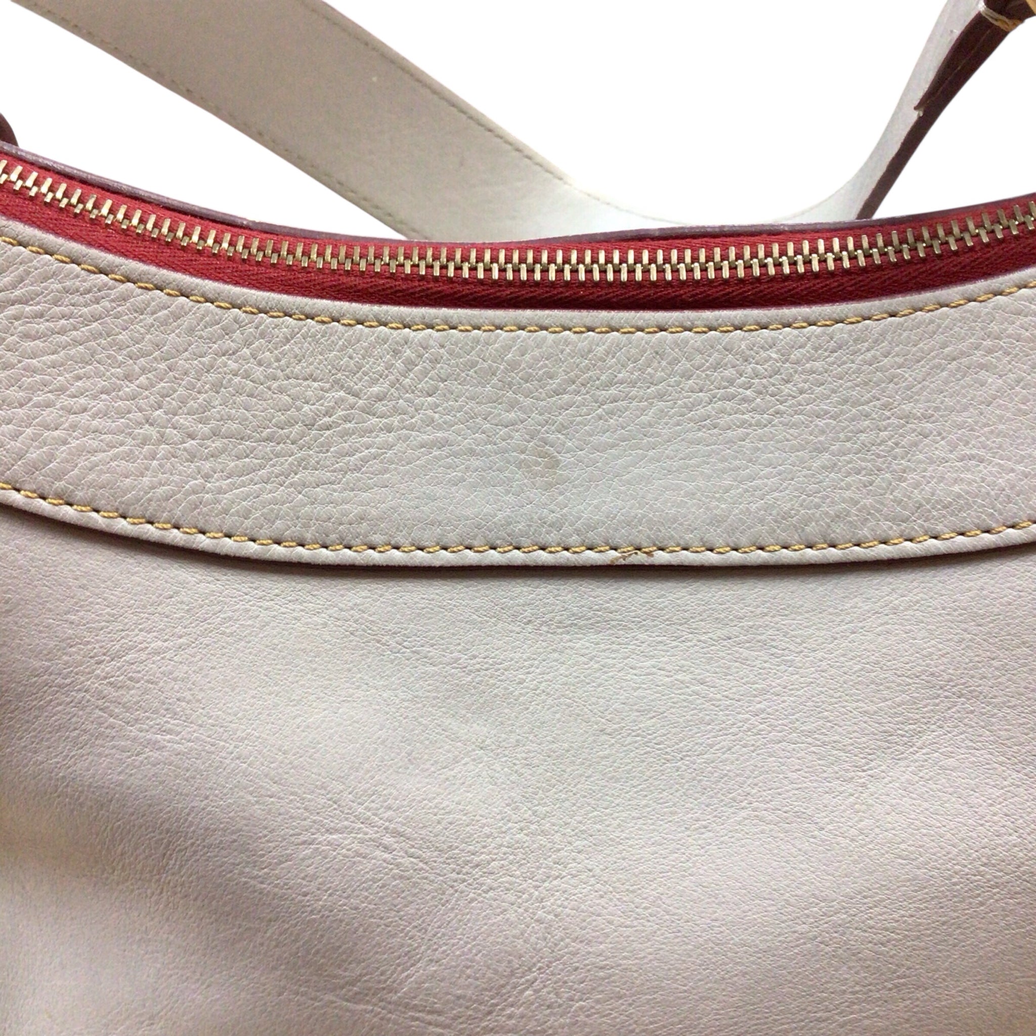 Dooney & Bourke Vintage Gray Florentine Leather Shoulder Bag