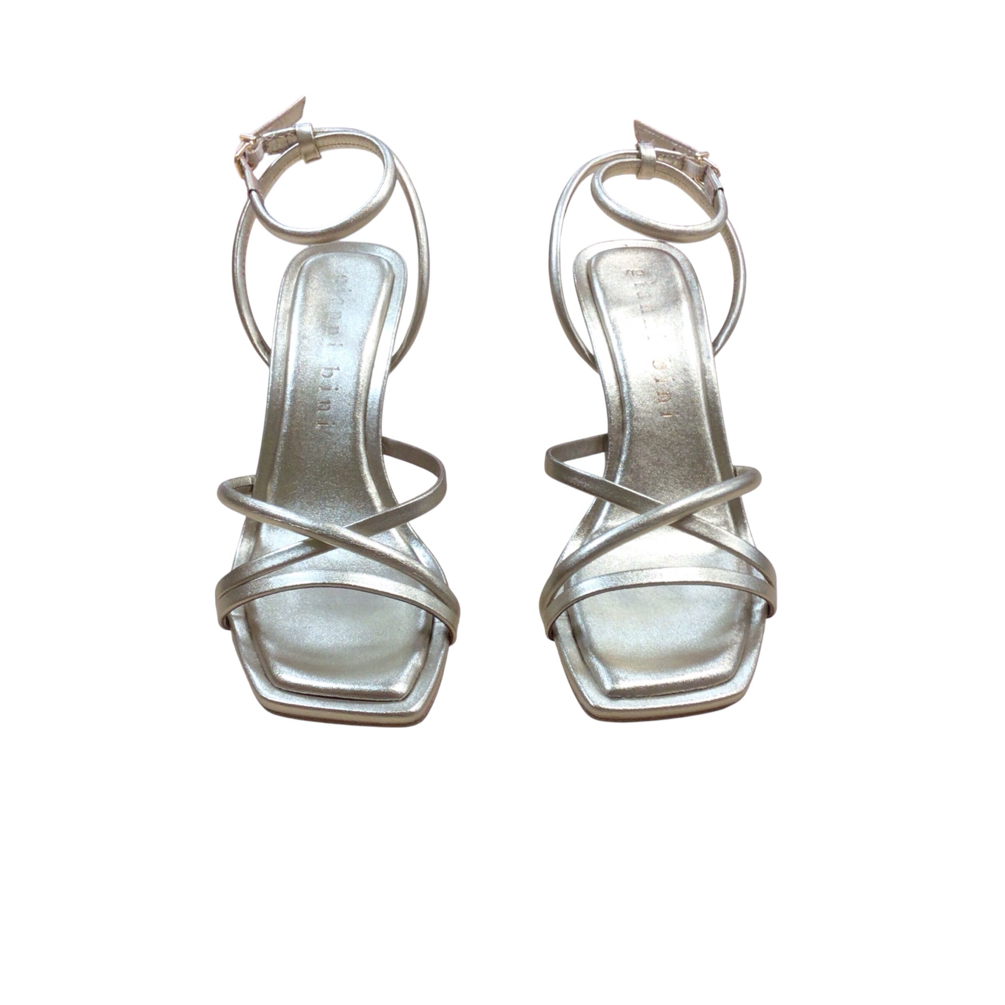 Gianni Bini Gold Strappy Heels Size 7