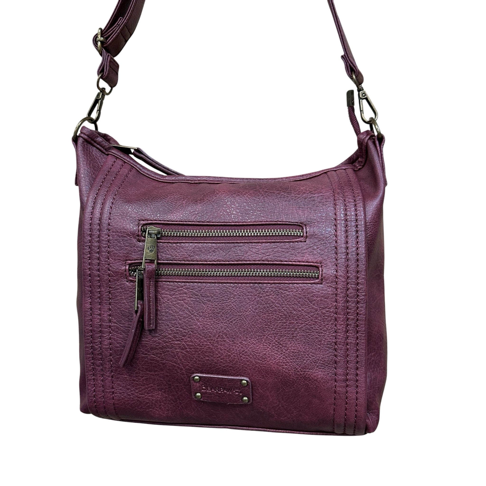 Bearpaw Burgundy Shoulder Crossbody Bag